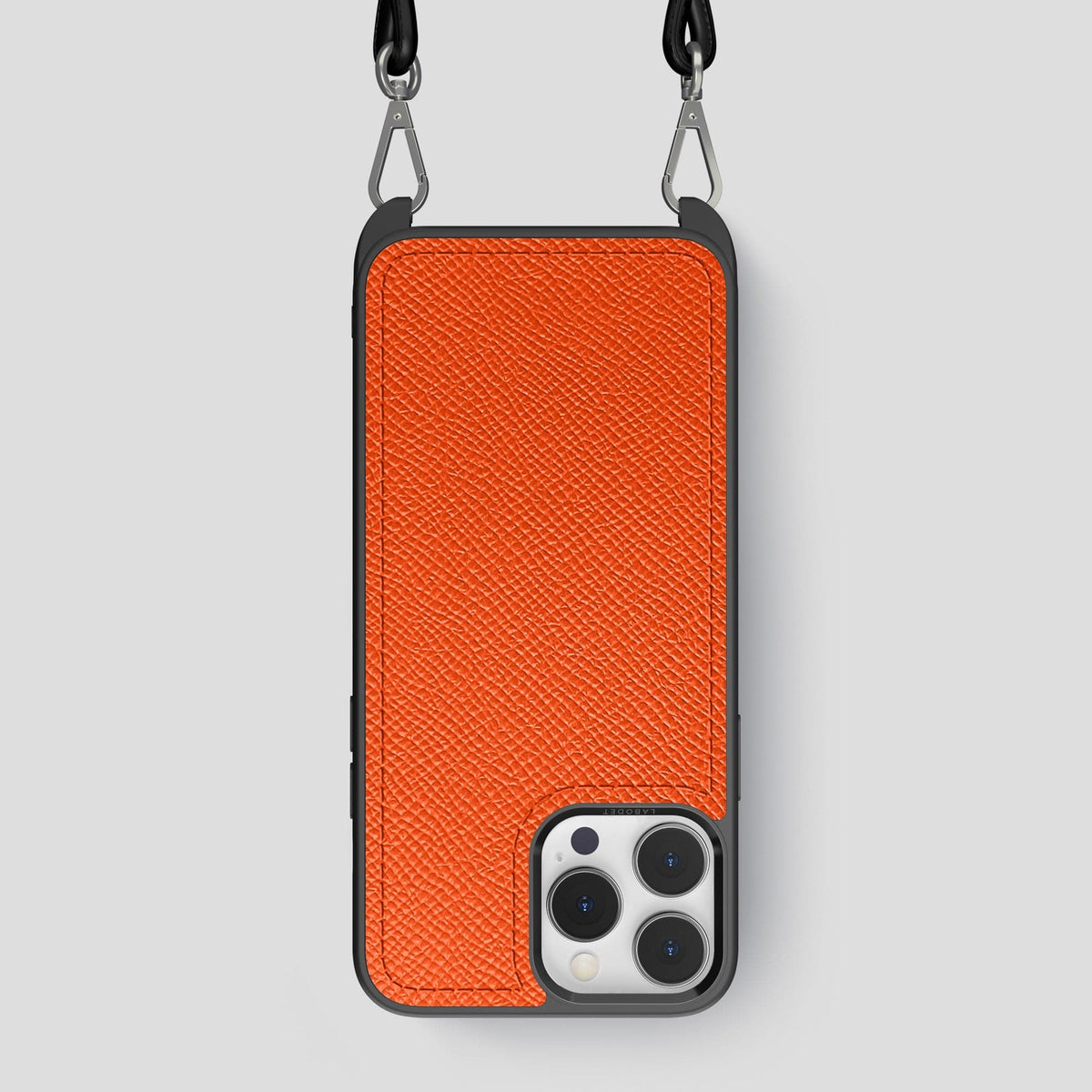 Orange iPhone 15 Pro Max Crossbody Sport Case Epsom-Calf -1 | Orange