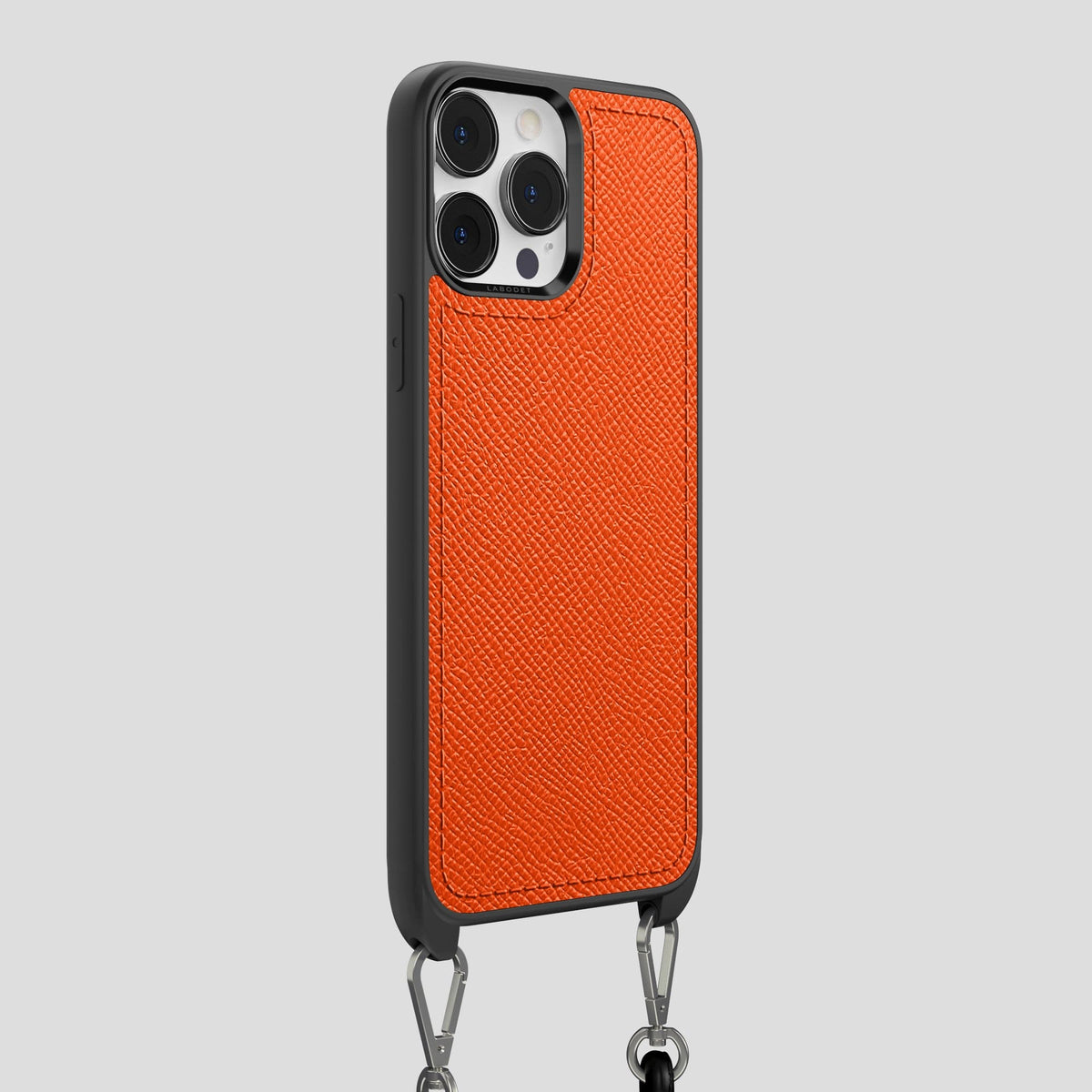 Orange iPhone 15 Pro Max Crossbody Sport Case Epsom-Calf -2 | Orange