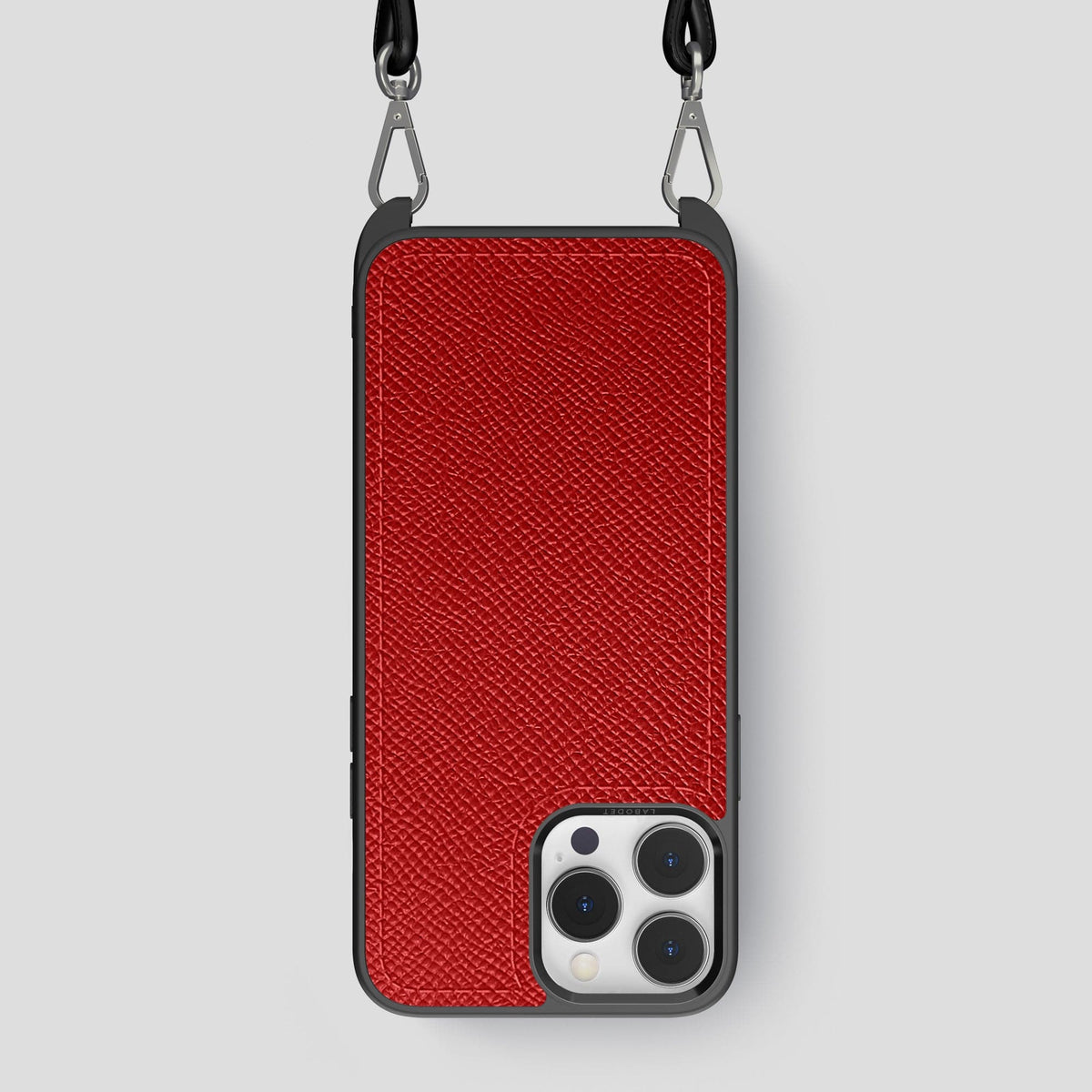 Red iPhone 15 Pro Max Crossbody Sport Case Epsom-Calf -1 | Red