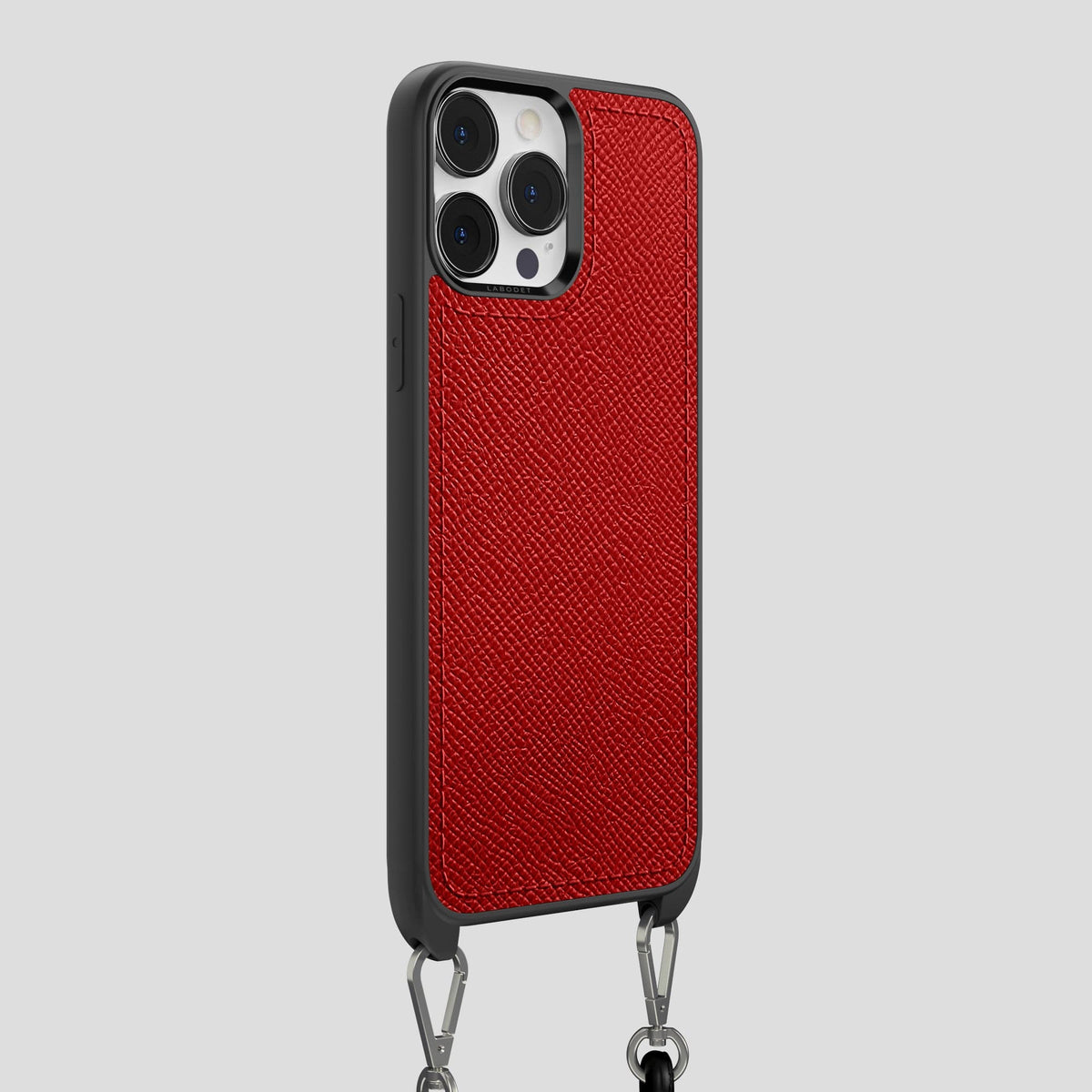 Red iPhone 15 Pro Max Crossbody Sport Case Epsom-Calf -2 | Red