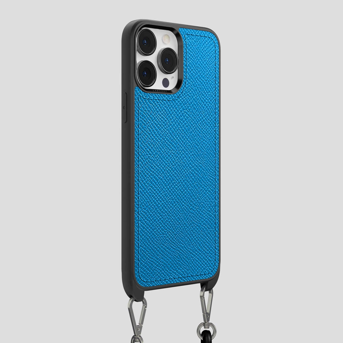 Sky-Blue iPhone 15 Pro Max Crossbody Sport Case Epsom-Calf -2 | Sky-Blue