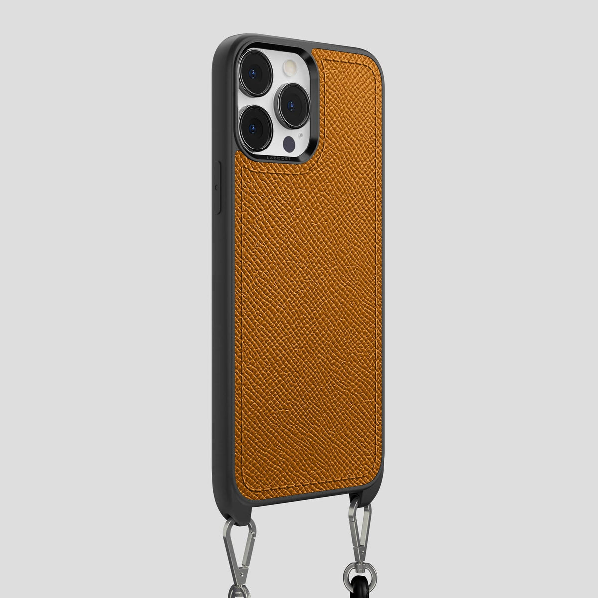 Whiskey iPhone 15 Pro Max Crossbody Sport Case Epsom-Calf -2 | Whiskey