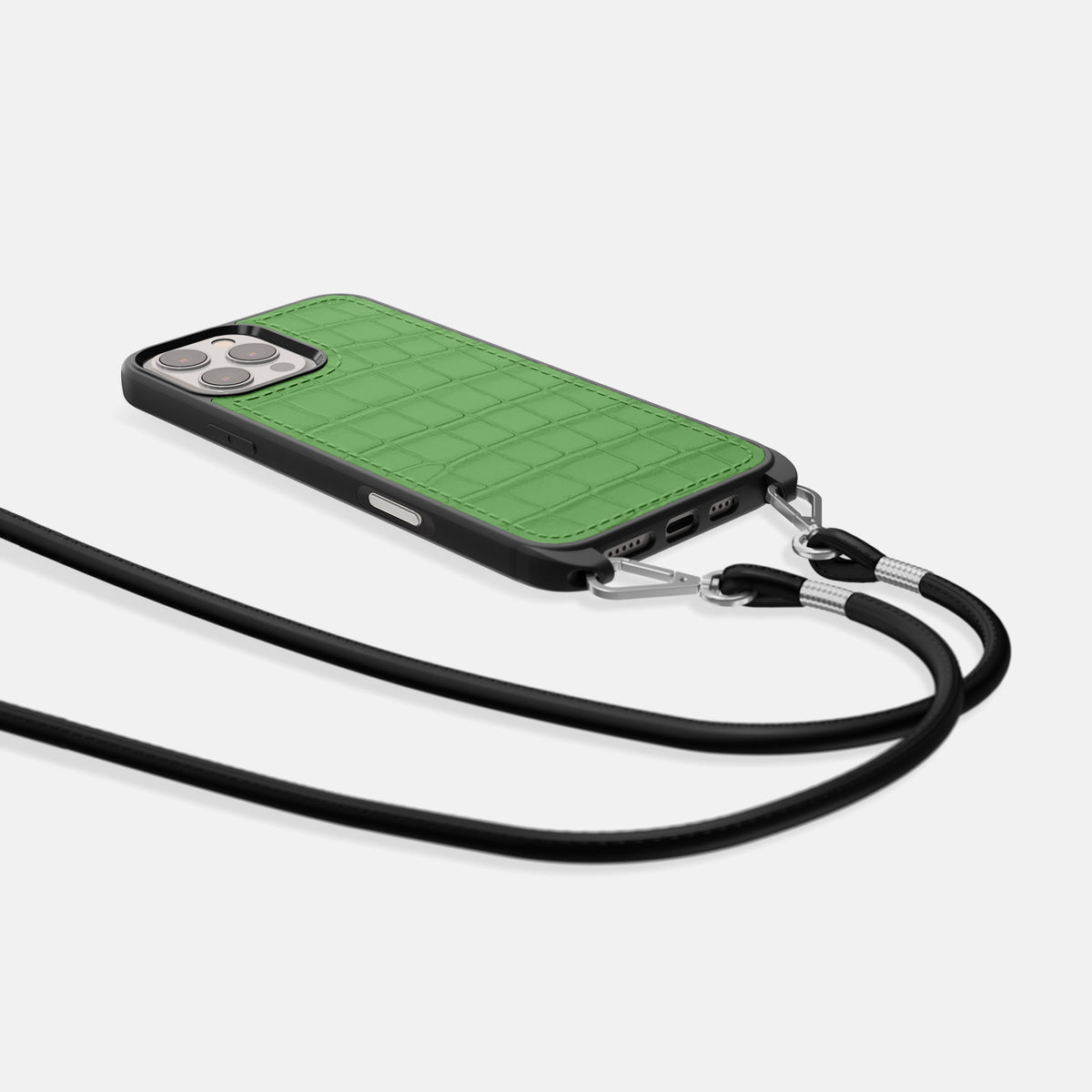 Apple-Green iPhone 16 Pro Crossbody Sport Alligator -5 | Apple-Green