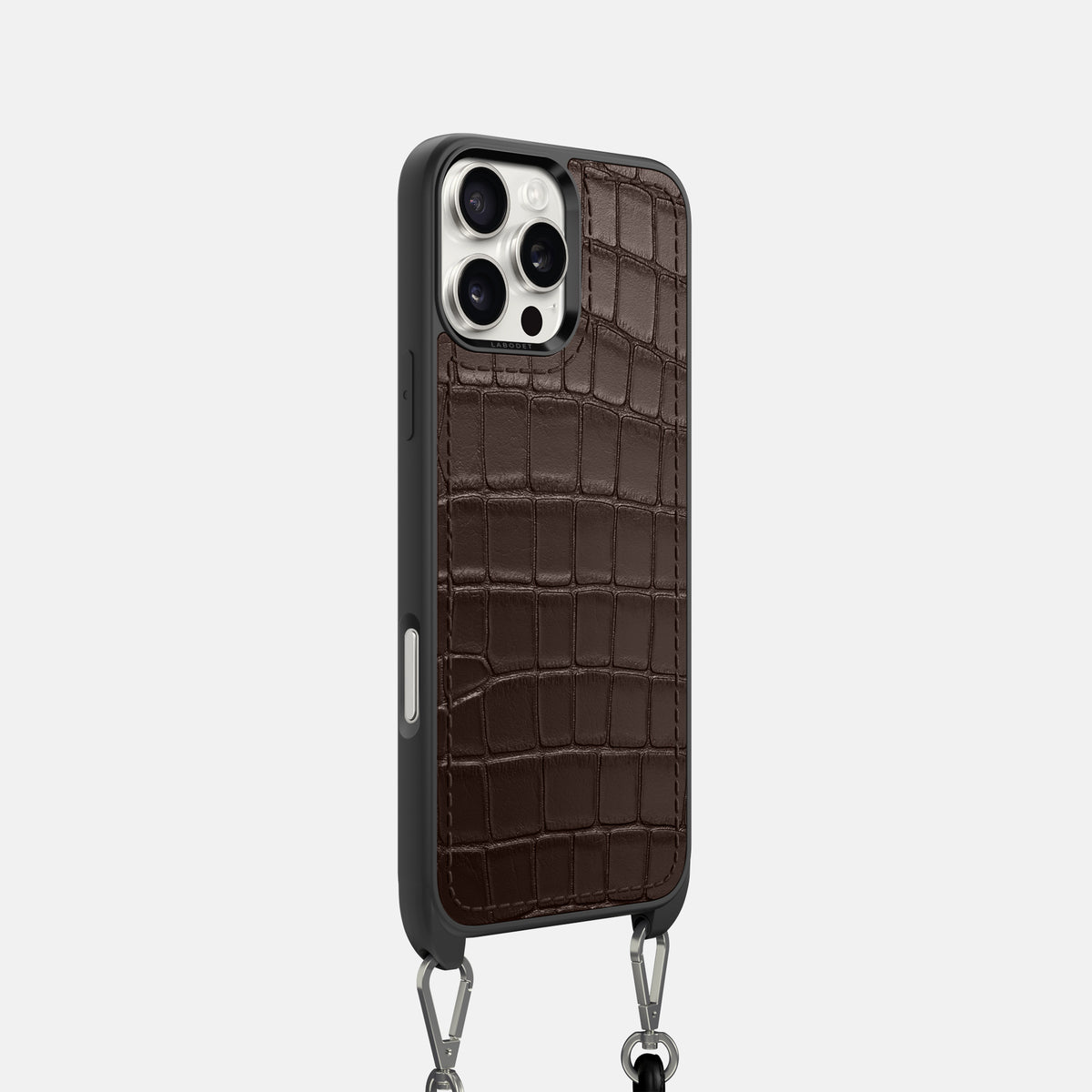 Dark Brown iPhone 16 Pro Crossbody Sport Alligator -2 | Dark-Brown