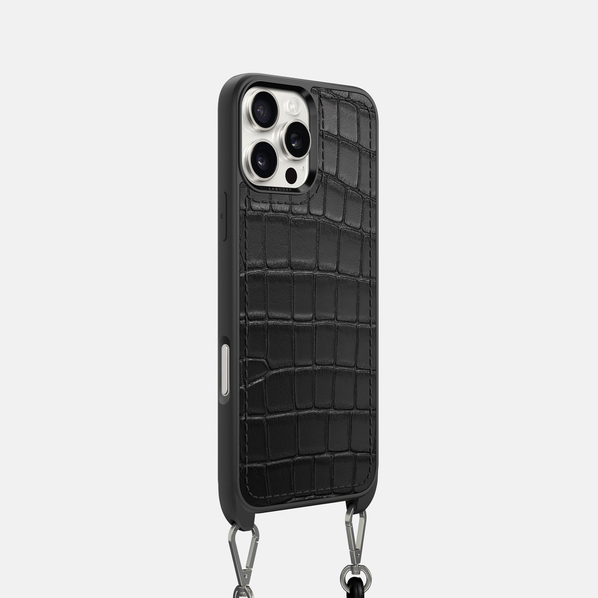 Black iPhone 16 Pro Crossbody Sport Alligator -2 | Black