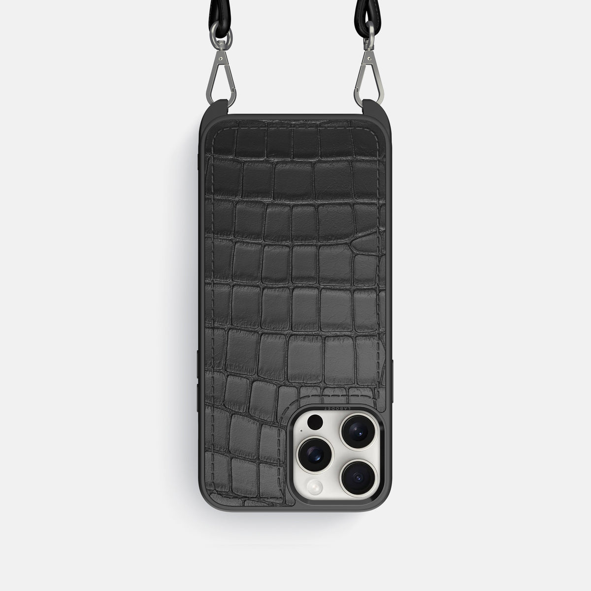 Grey iPhone 16 Pro Crossbody Sport Alligator -1 | Grey