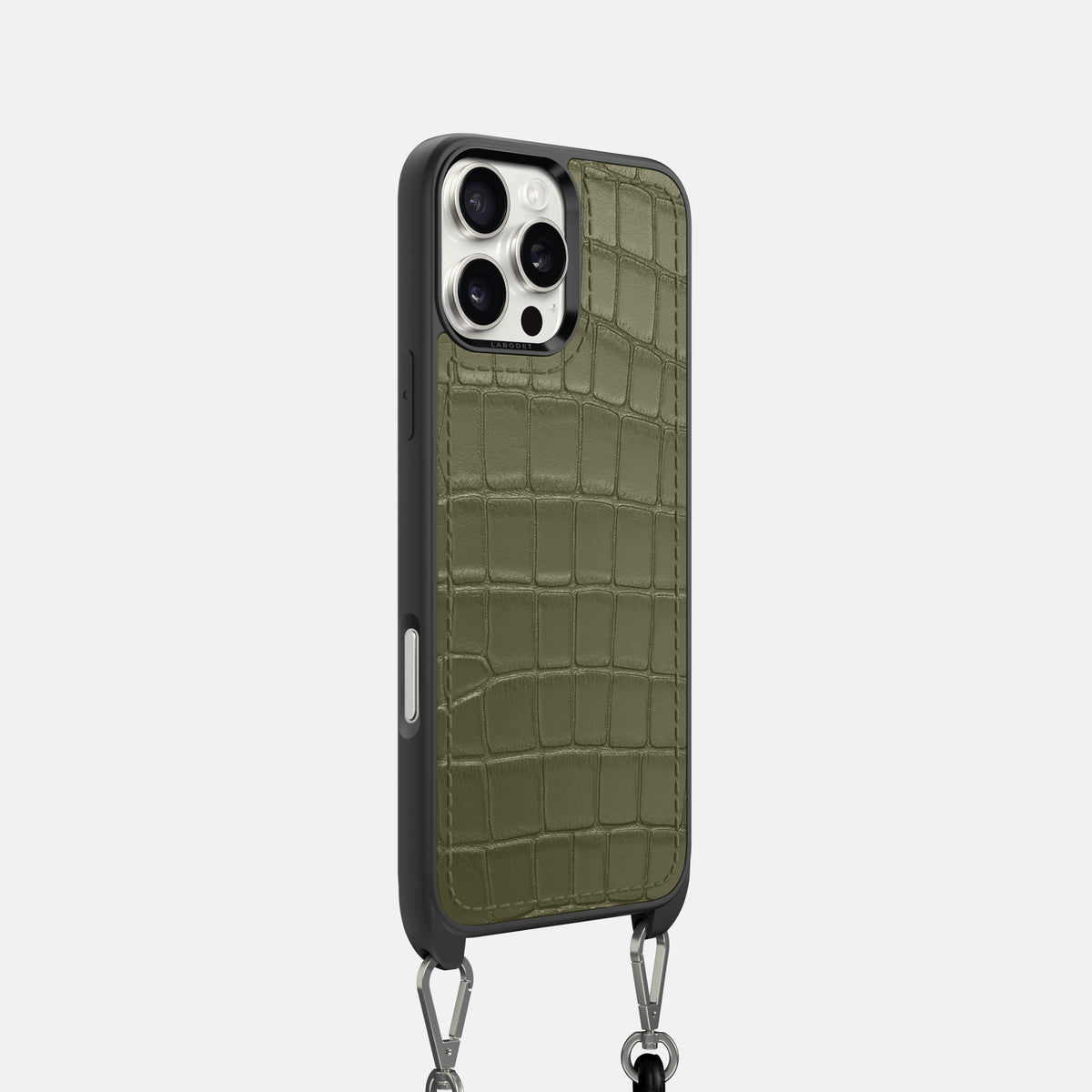 Kaki-Green iPhone 16 Pro Crossbody Sport Alligator -2 | Kaki-Green