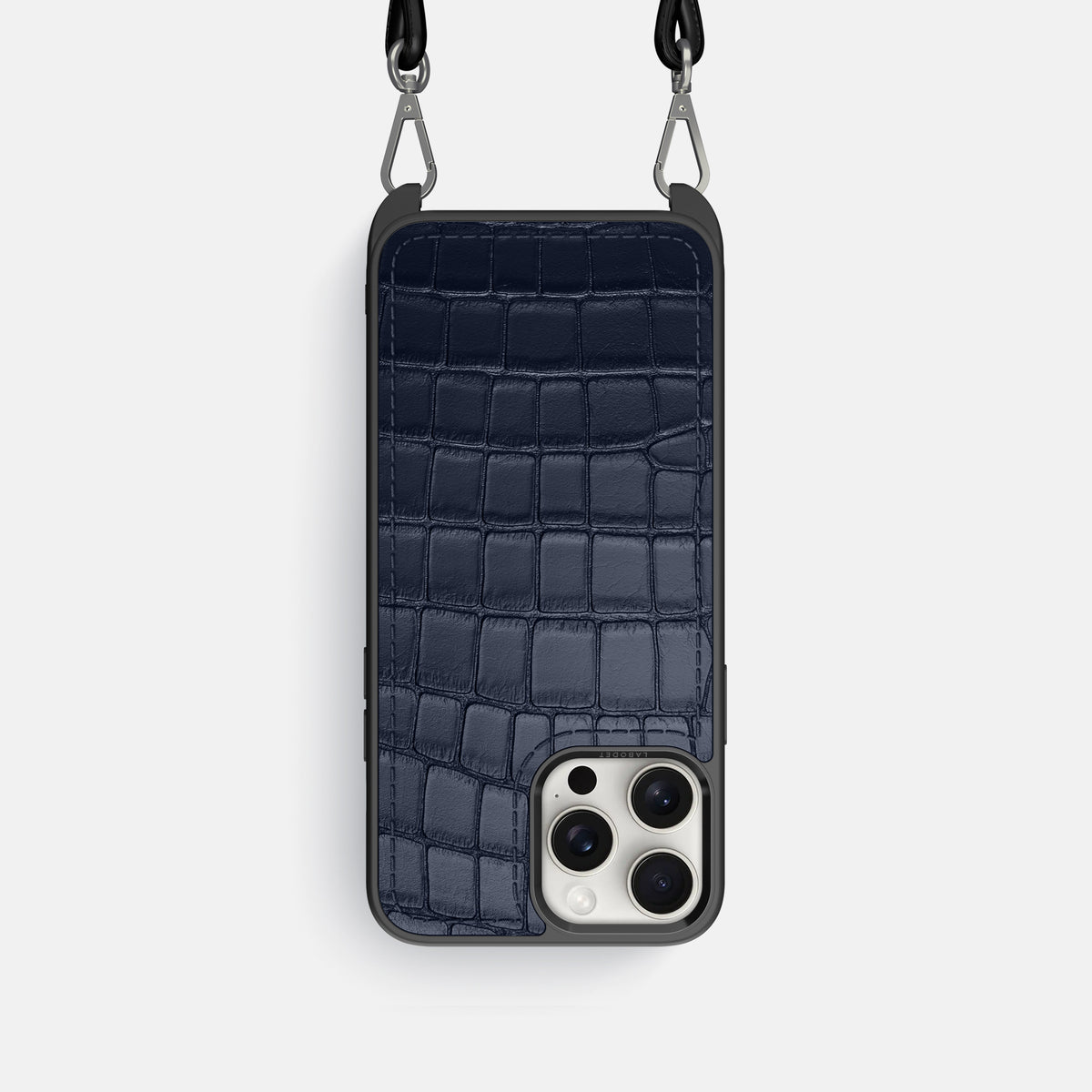 Navy Blue iPhone 16 Pro Crossbody Sport Alligator -1 | Navy-Blue