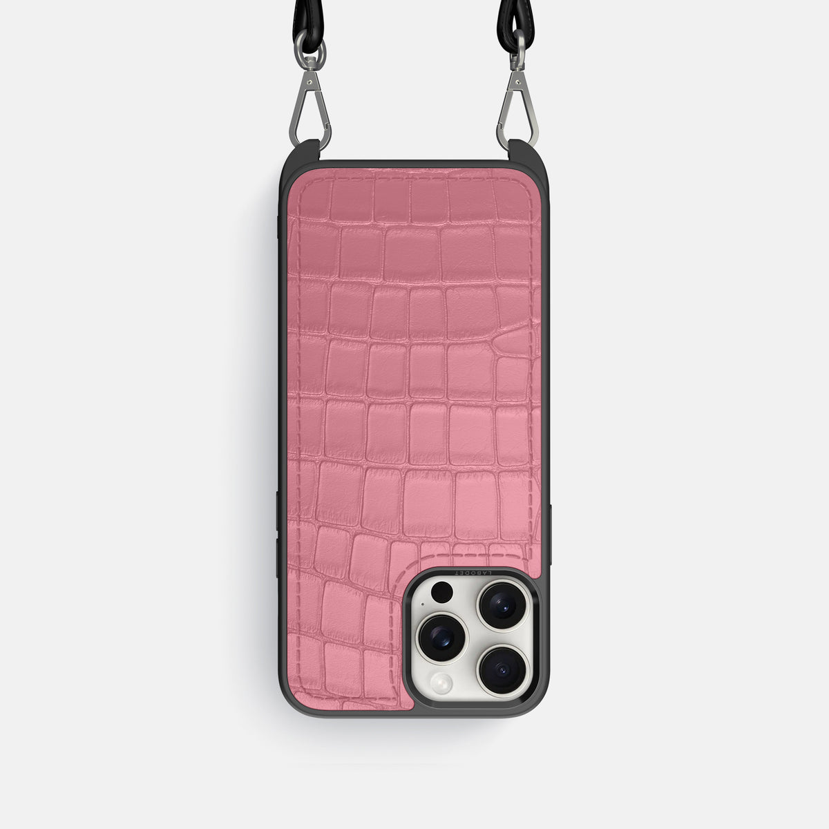 Pink iPhone 16 Pro Crossbody Sport Alligator -1 | Pink