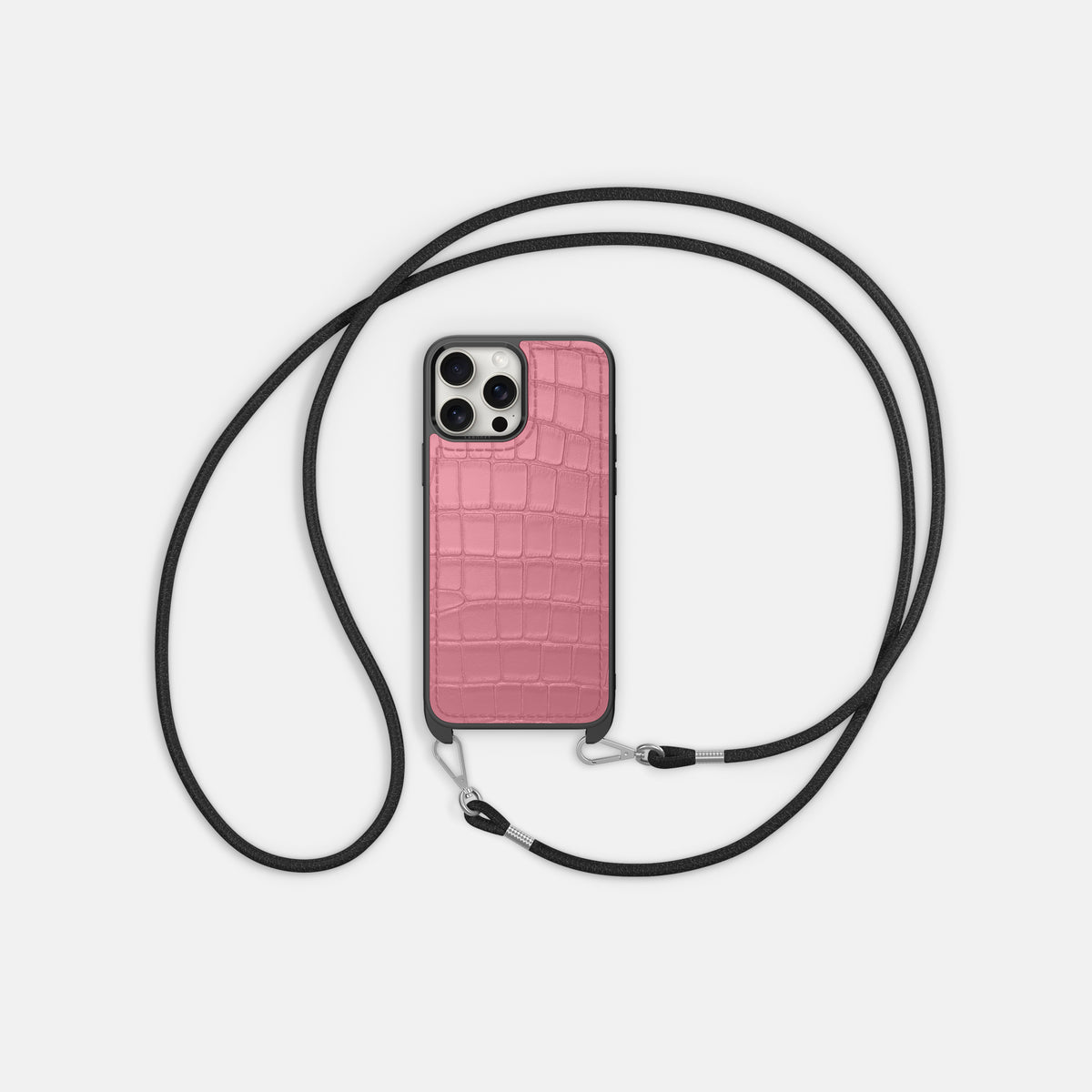 Pink iPhone 16 Pro Crossbody Sport Alligator -6 | Pink