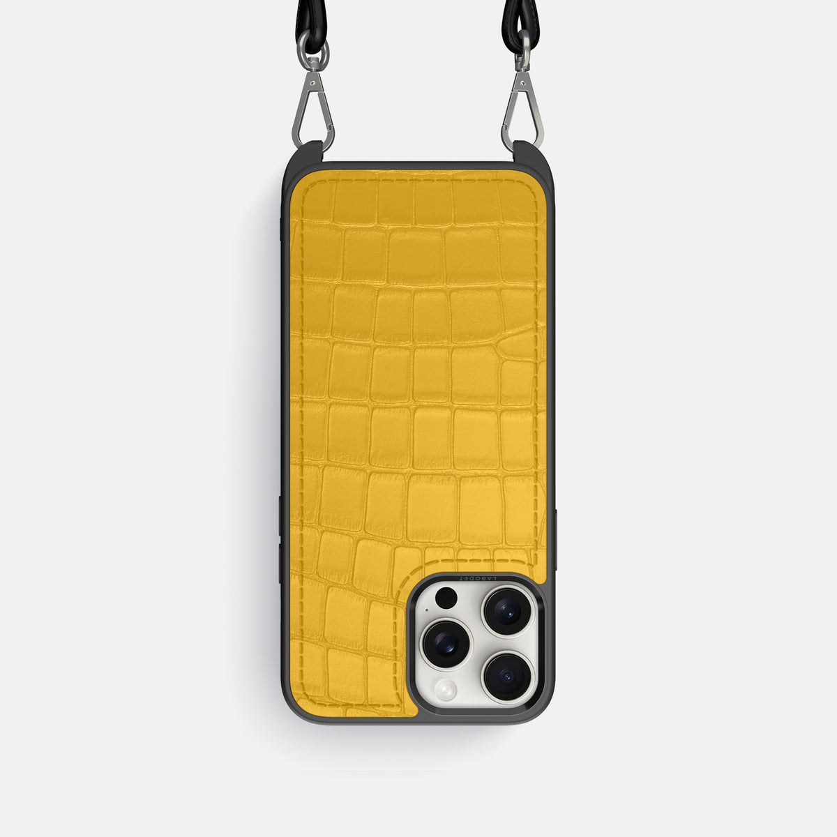 Yellow iPhone 16 Pro Crossbody Sport Alligator -1 | Yellow