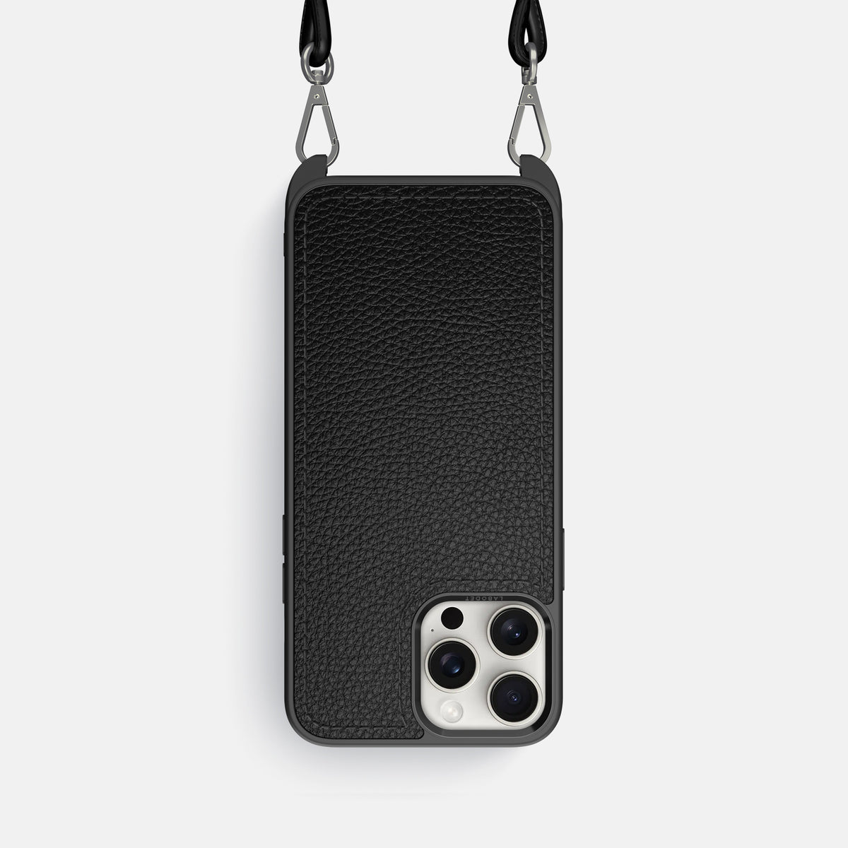 Black iPhone 16 Pro Crossbody Sport Case Calf -1 | Black