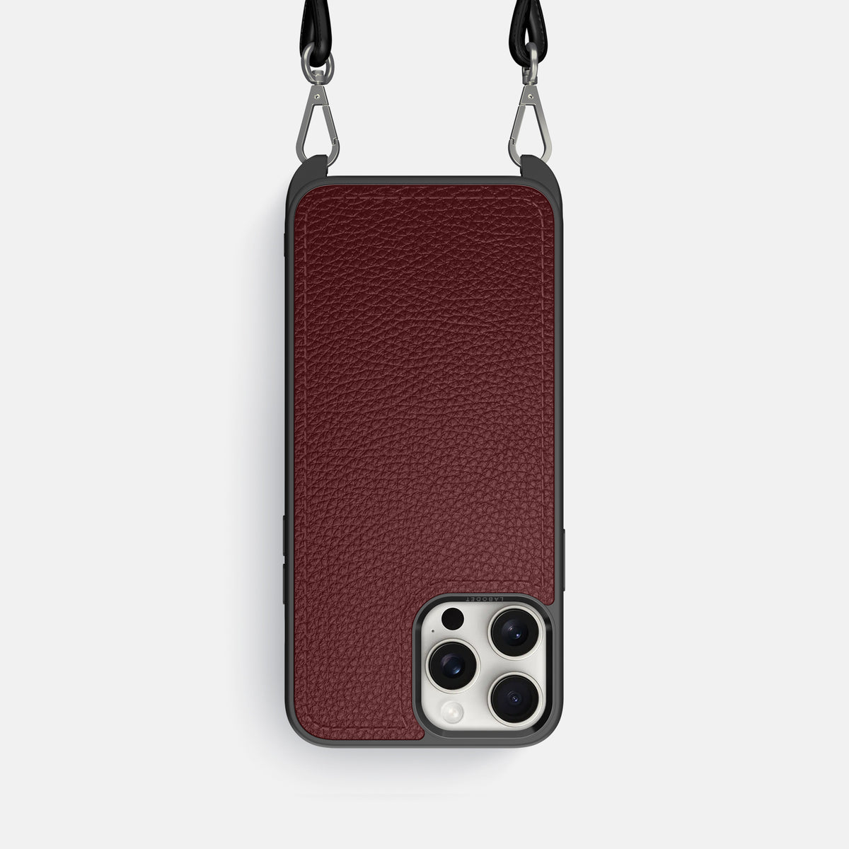 Bordeaux iPhone 16 Pro Crossbody Sport Case Calf -1 | Bordeaux
