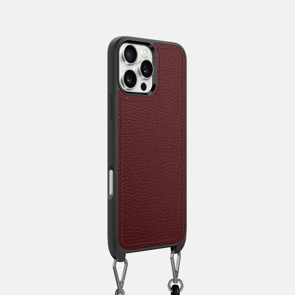 Bordeaux iPhone 16 Pro Crossbody Sport Case Calf -2 | Bordeaux