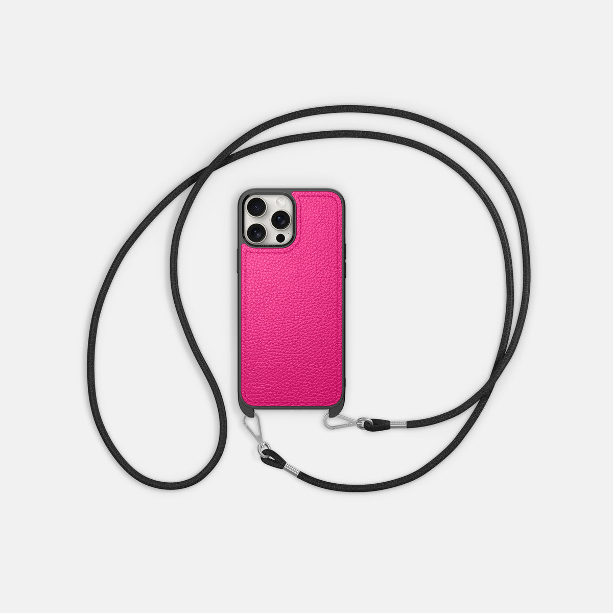 Magenta iPhone 16 Pro Crossbody Sport Case Calf -6 | Magenta