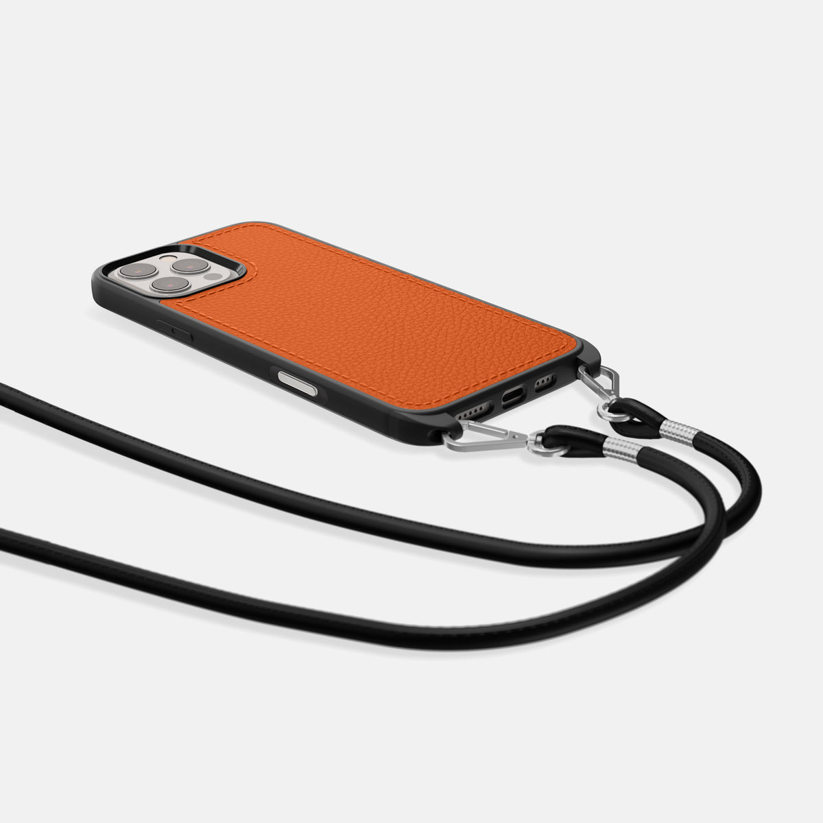 Orange iPhone 16 Pro Crossbody Sport Case Calf -5 | Orange