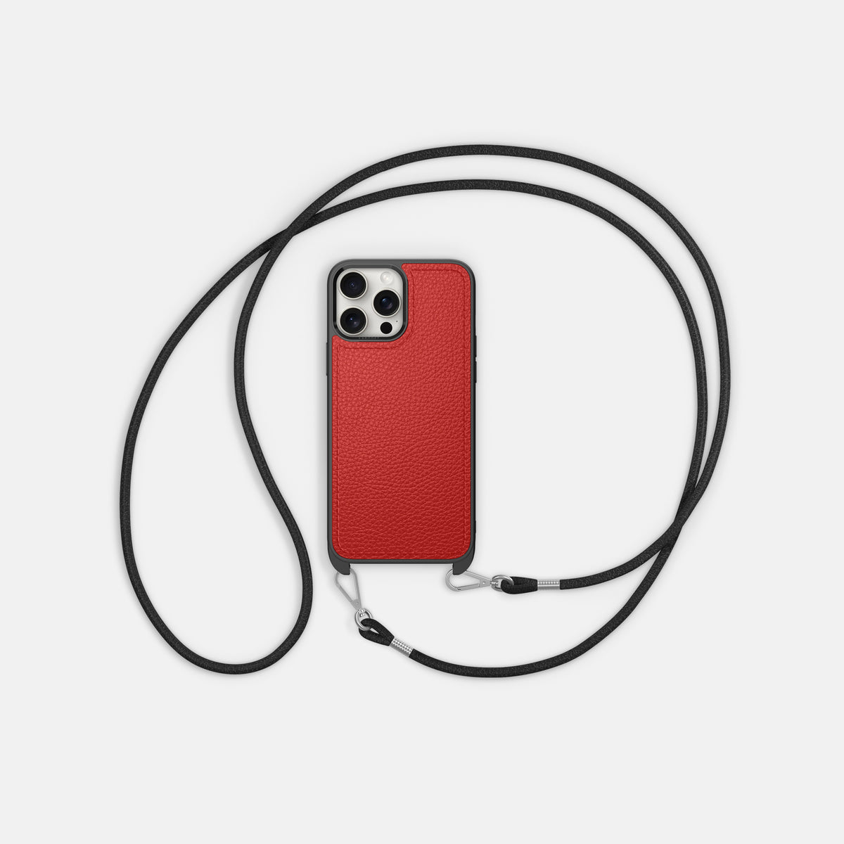 Red iPhone 16 Pro Crossbody Sport Case Calf -6 | Red