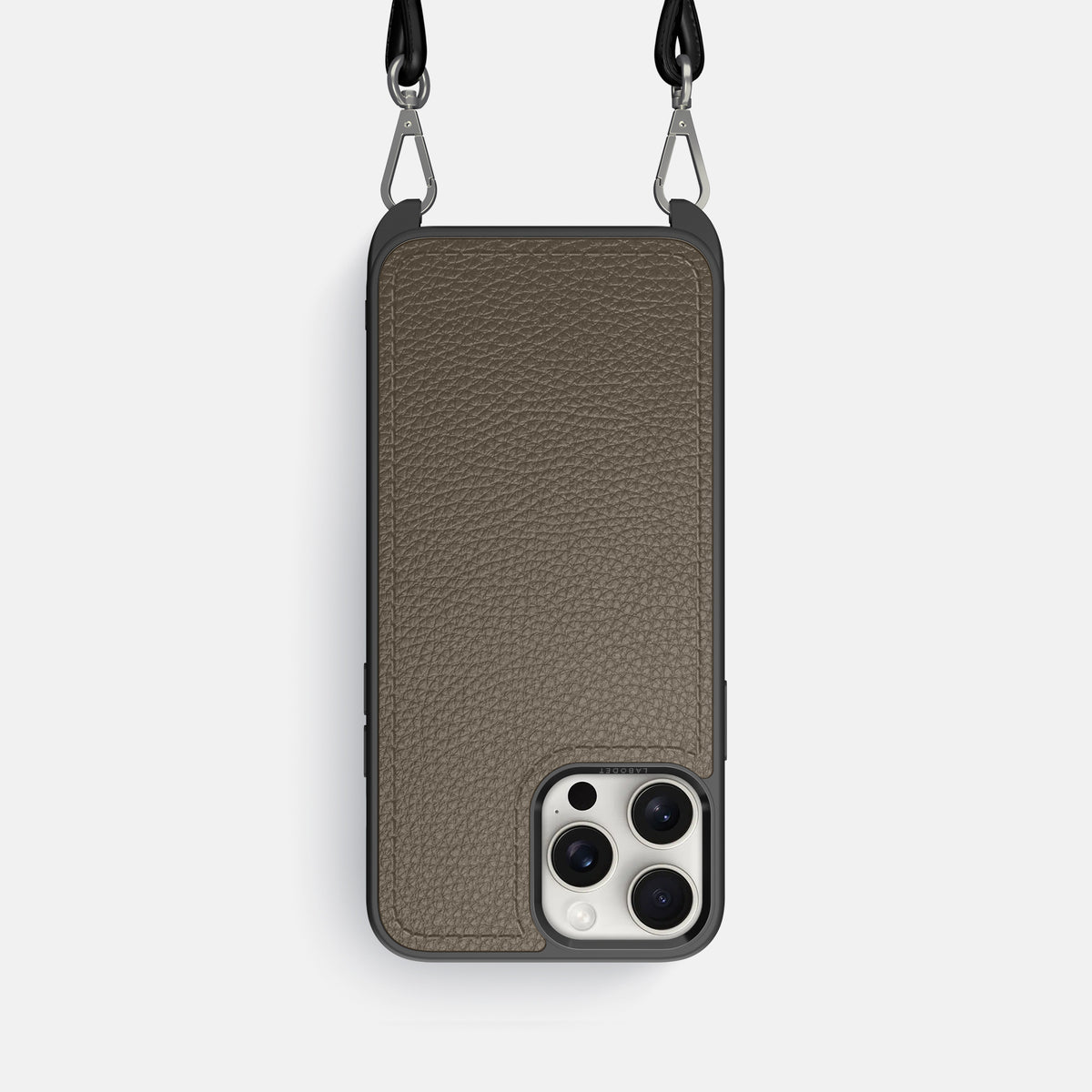 Taupe iPhone 16 Pro Crossbody Sport Case Calf -1 | Taupe