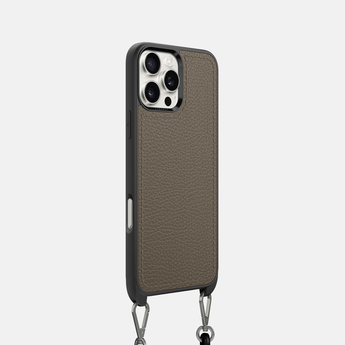 Taupe iPhone 16 Pro Crossbody Sport Case Calf -2 | Taupe