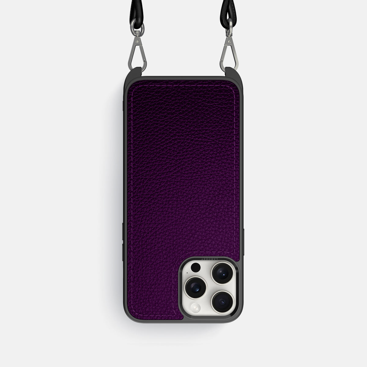 Violet iPhone 16 Pro Crossbody Sport Case Calf -1 | Violet