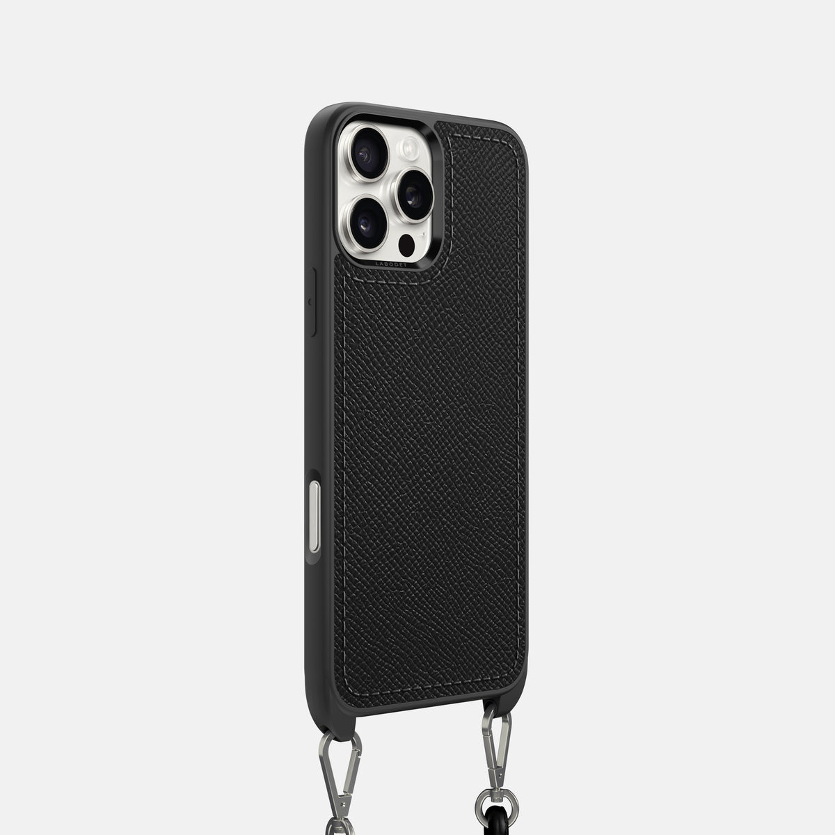 Black iPhone 16 Pro Crossbody Sport Case Epsom-Calf -2 | Black