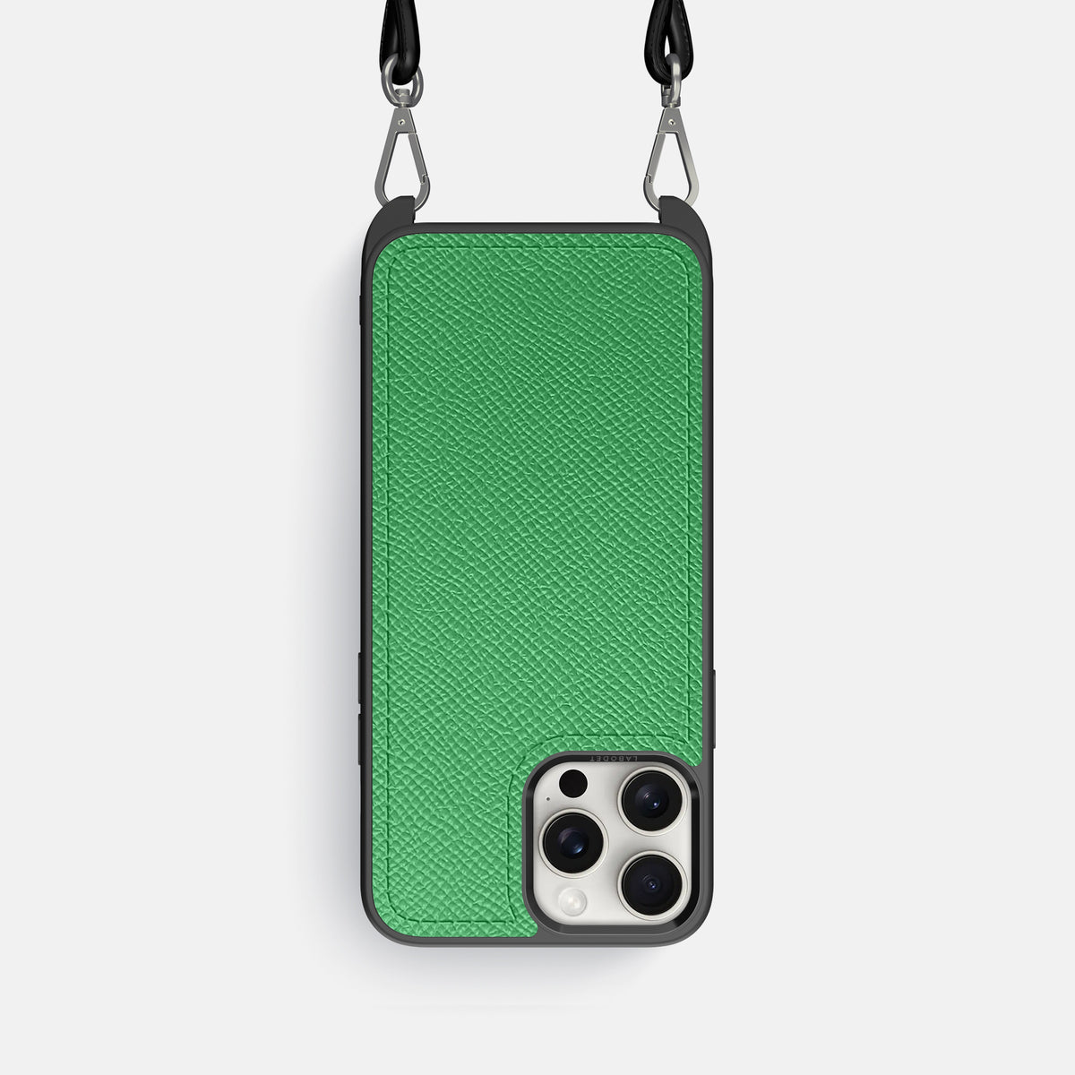 Grass-Green iPhone 16 Pro Crossbody Sport Case Epsom-Calf -1 | Grass-Green