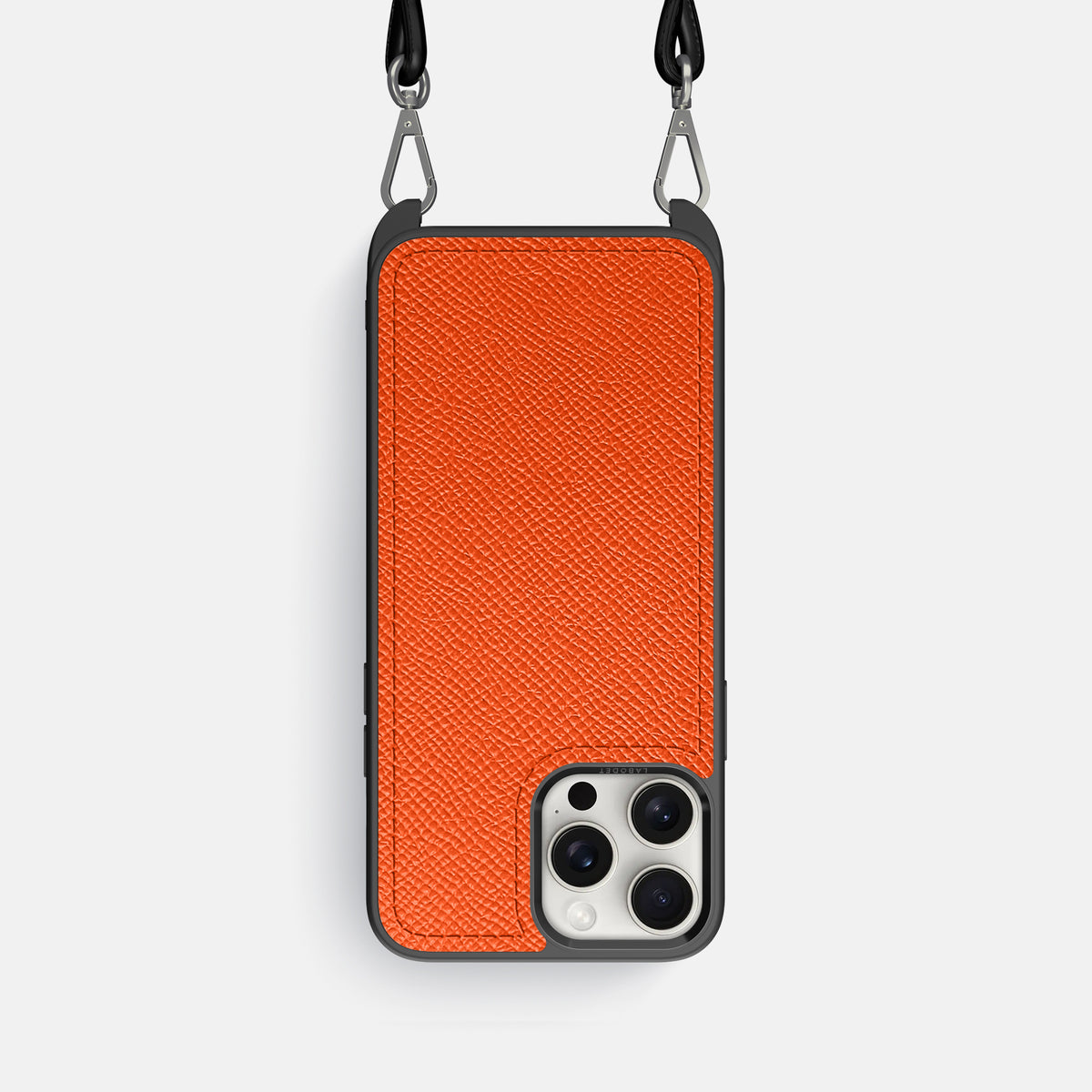 Orange iPhone 16 Pro Crossbody Sport Case Epsom-Calf -1 | Orange