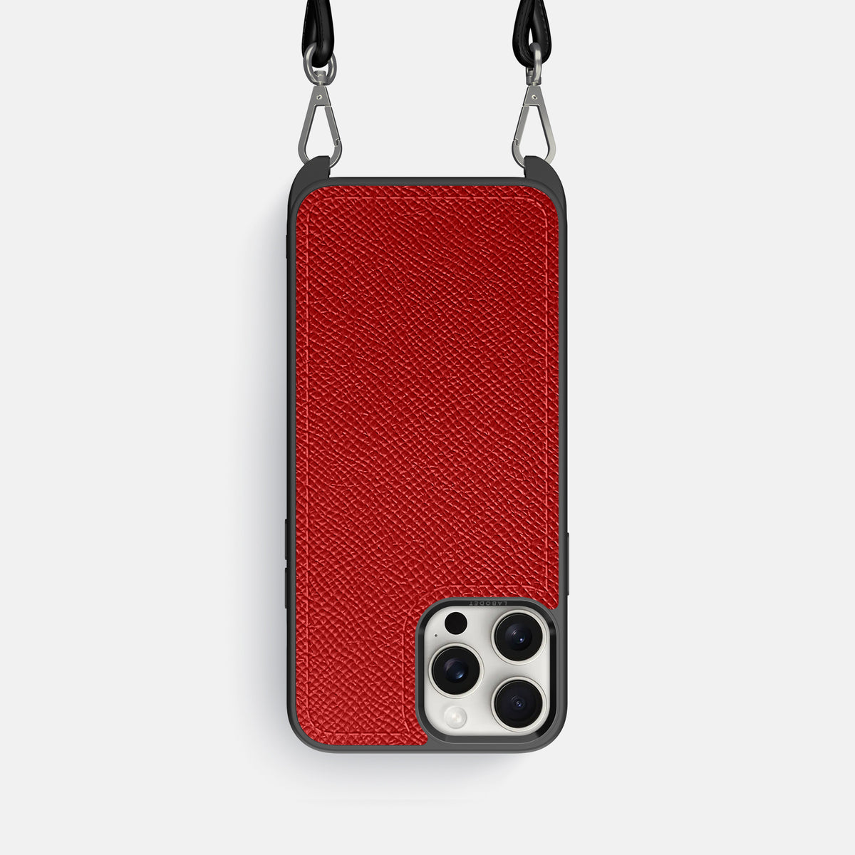 Red iPhone 16 Pro Crossbody Sport Case Epsom-Calf -1 | Red