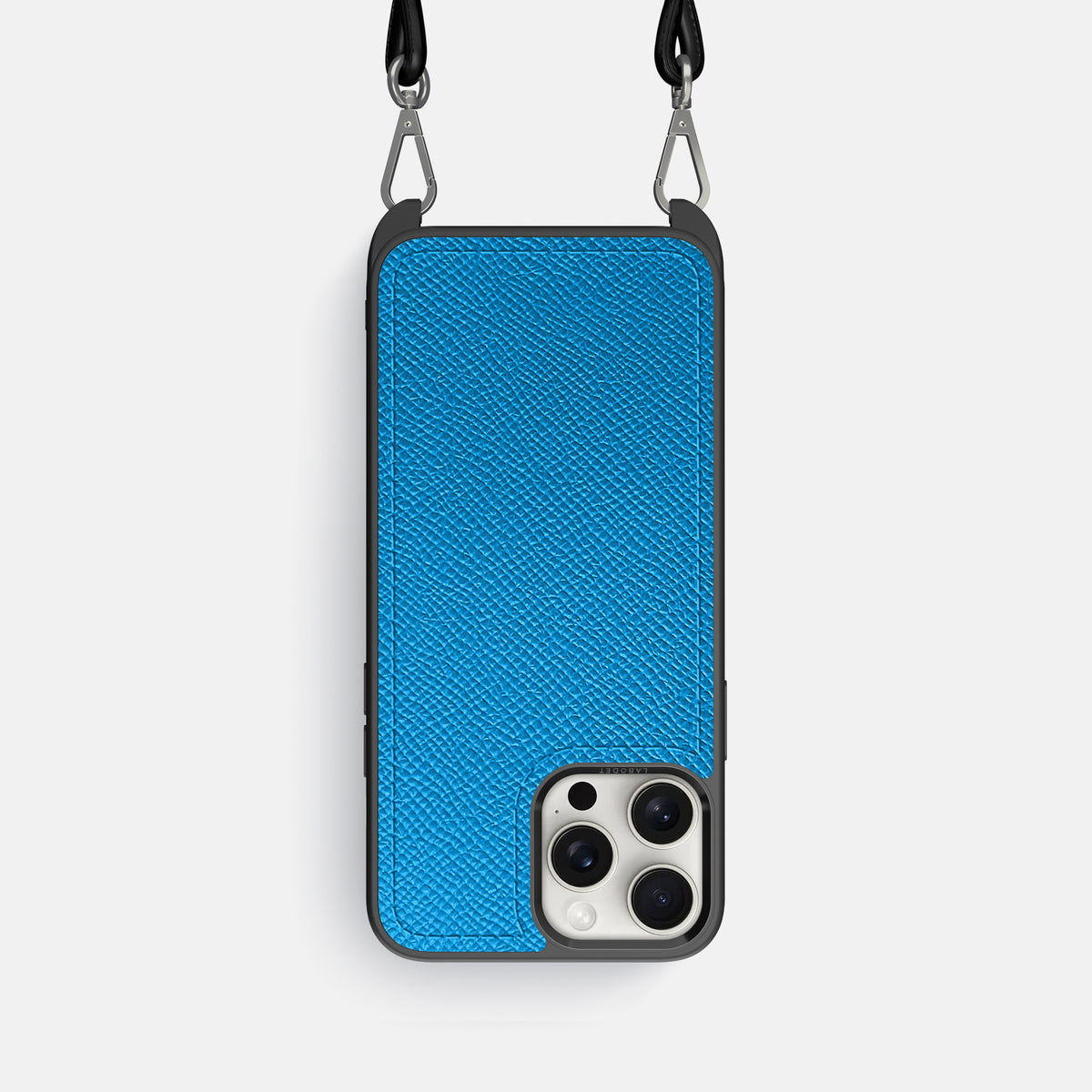 Sky-Blue iPhone 16 Pro Crossbody Sport Case Epsom-Calf -1 | Sky-Blue