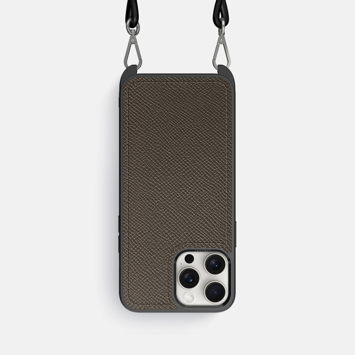 Taupe iPhone 16 Pro Crossbody Sport Case Epsom-Calf -1 | Taupe