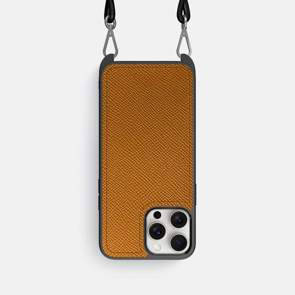 Crossbody Sport Case For iPhone 16 Pro In Epsom-Style Calf