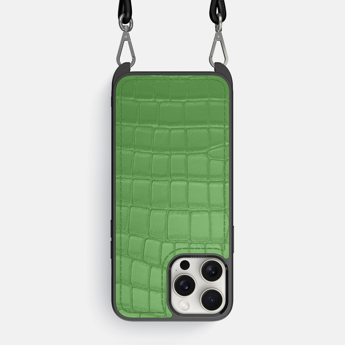 Apple-Green iPhone 16 Pro Max Crossbody Sport Alligator -1 | Apple-Green