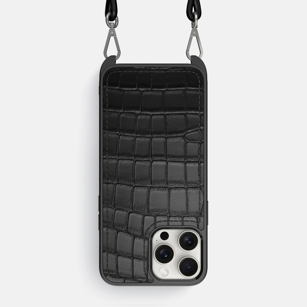 Black iPhone 16 Pro Max Crossbody Sport Alligator -1 | Black