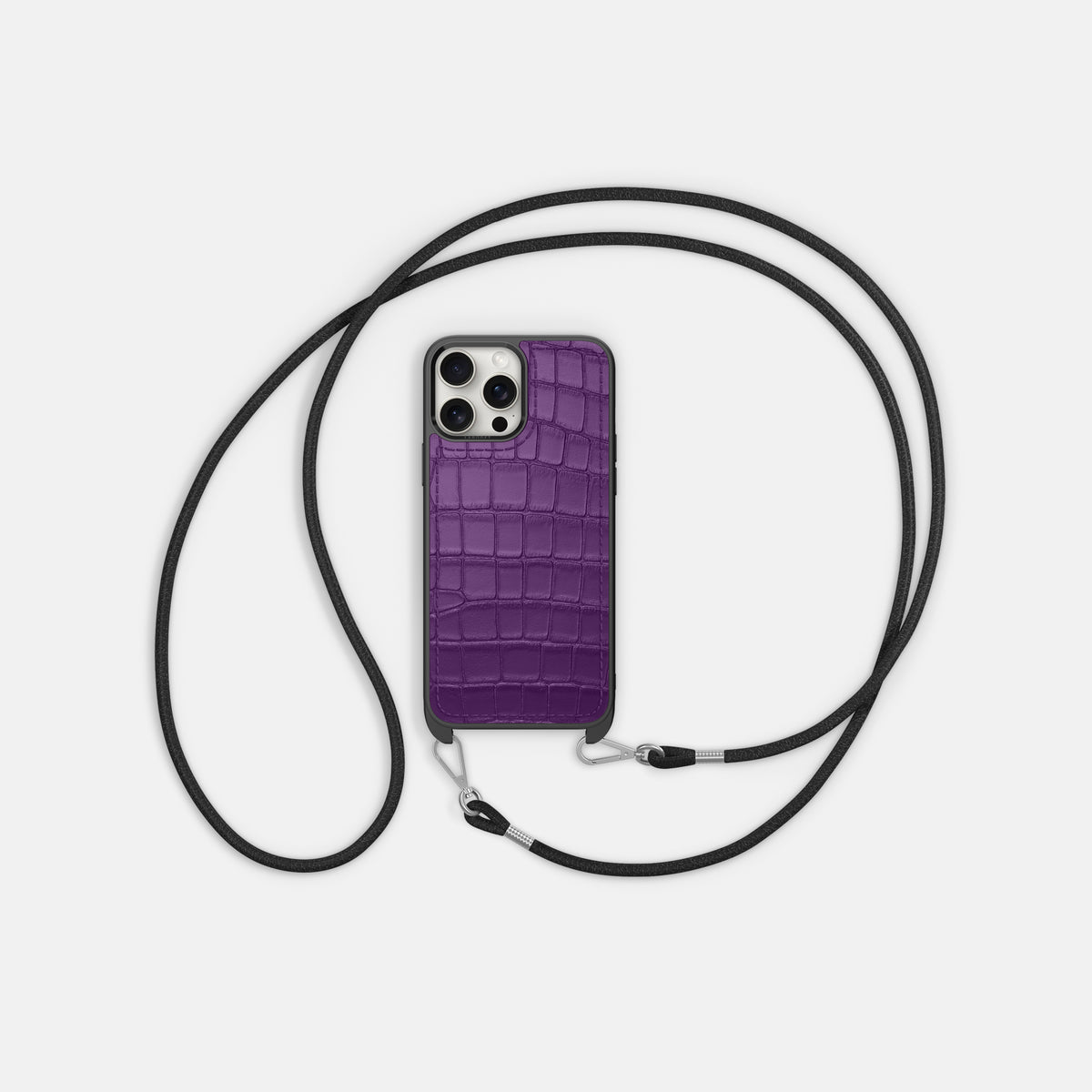 Purple iPhone 16 Pro Max Crossbody Sport Alligator -6 | Purple
