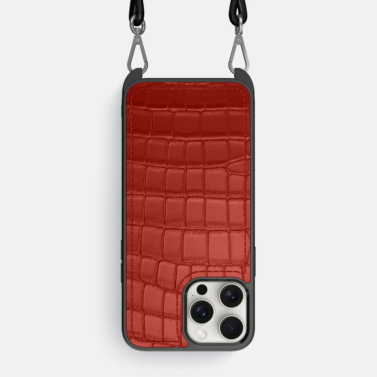Red iPhone 16 Pro Max Crossbody Sport Alligator -1 | Red