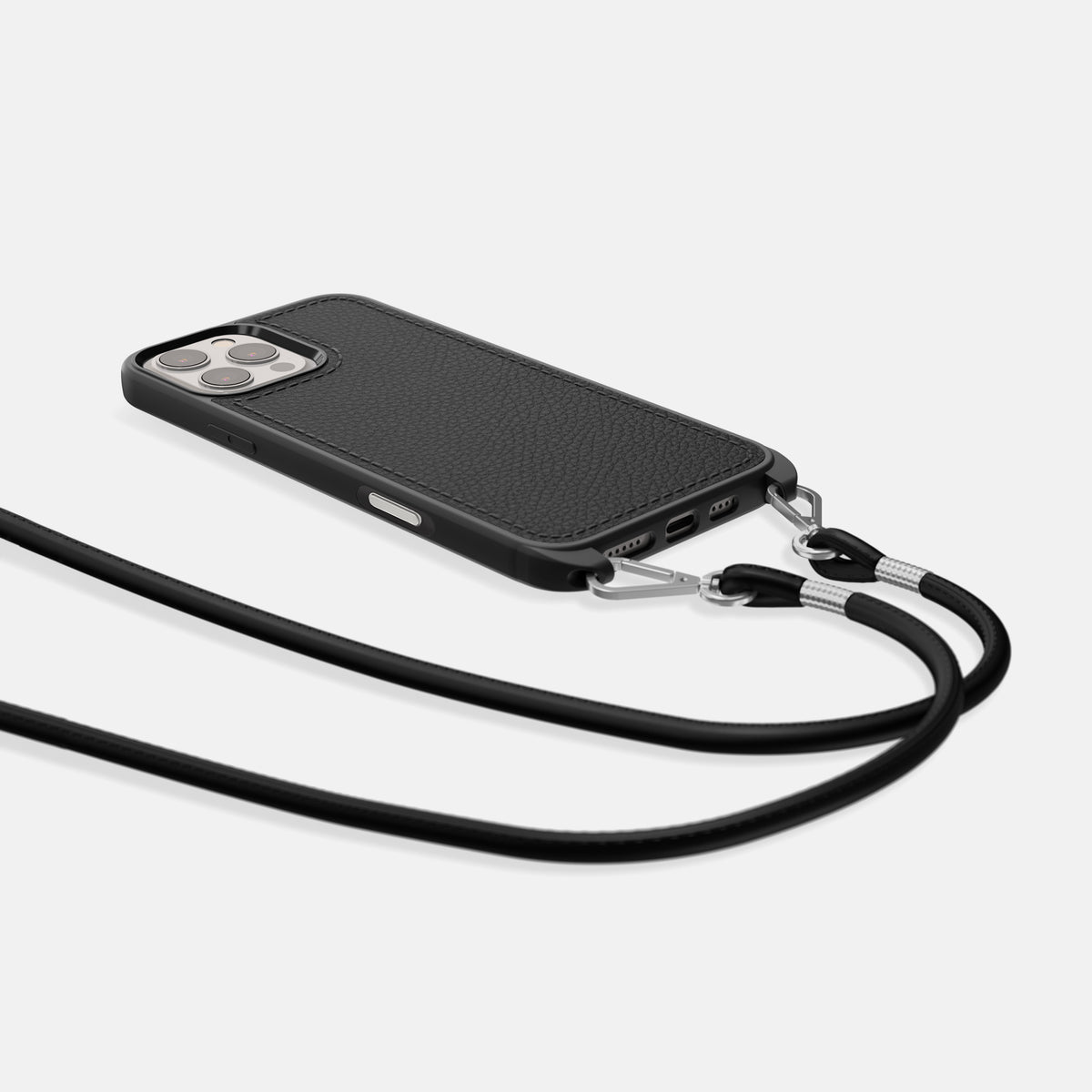 Black iPhone 16 Pro Max Crossbody Sport Case Calf -5 | Black