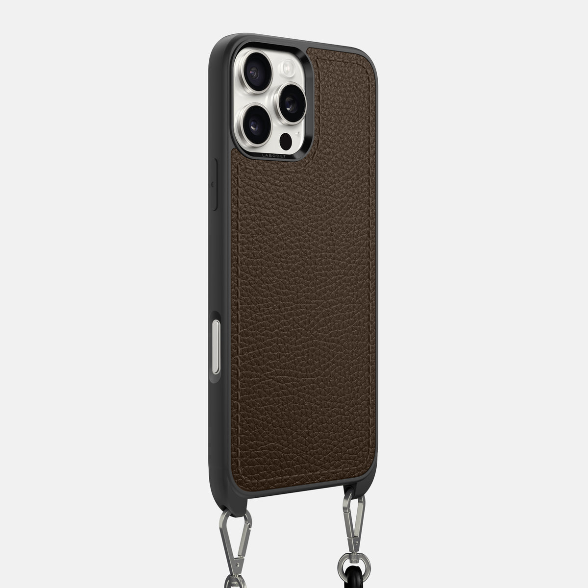 Dark Brown iPhone 16 Pro Max Crossbody Sport Case Calf -2 | Dark-Brown