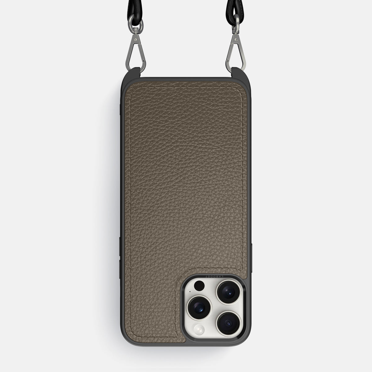 Taupe iPhone 16 Pro Max Crossbody Sport Case Calf -1 | Taupe