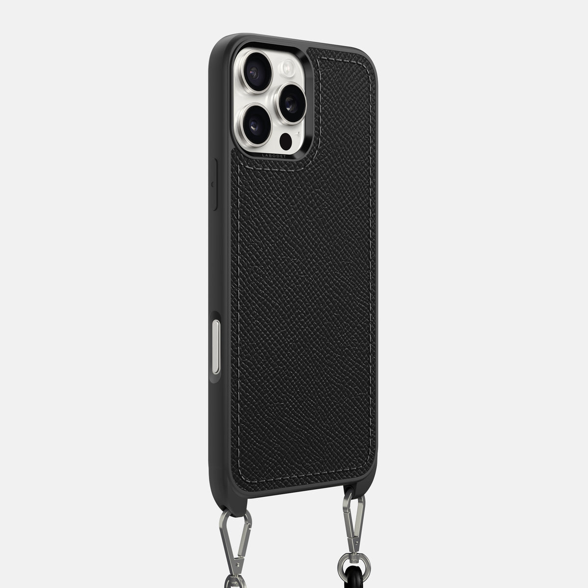Black iPhone 16 Pro Max Crossbody Sport Case Epsom-Calf -2 | Black