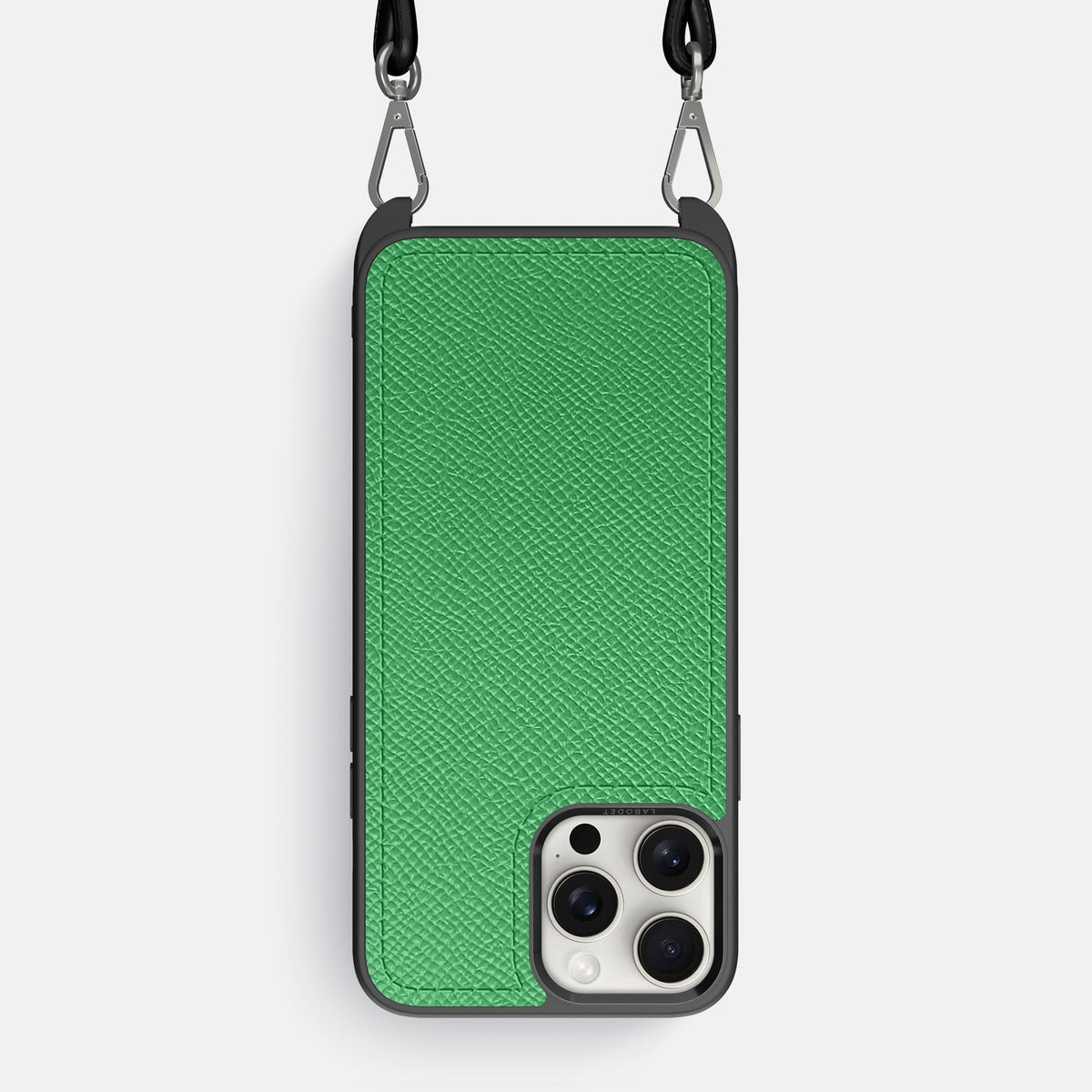 Grass-Green iPhone 16 Pro Max Crossbody Sport Case Epsom-Calf -1 | Grass-Green