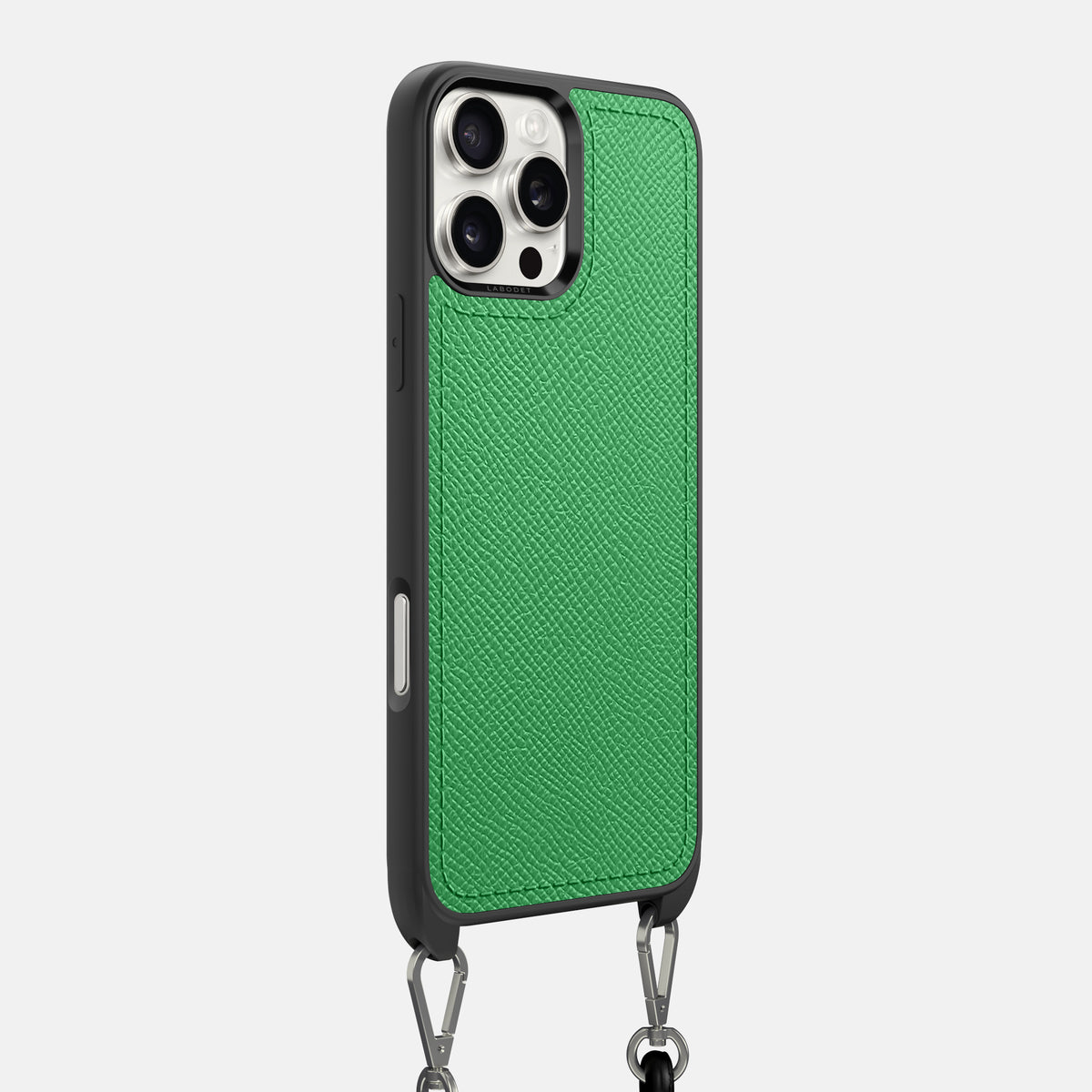 Grass-Green iPhone 16 Pro Max Crossbody Sport Case Epsom-Calf -2 | Grass-Green
