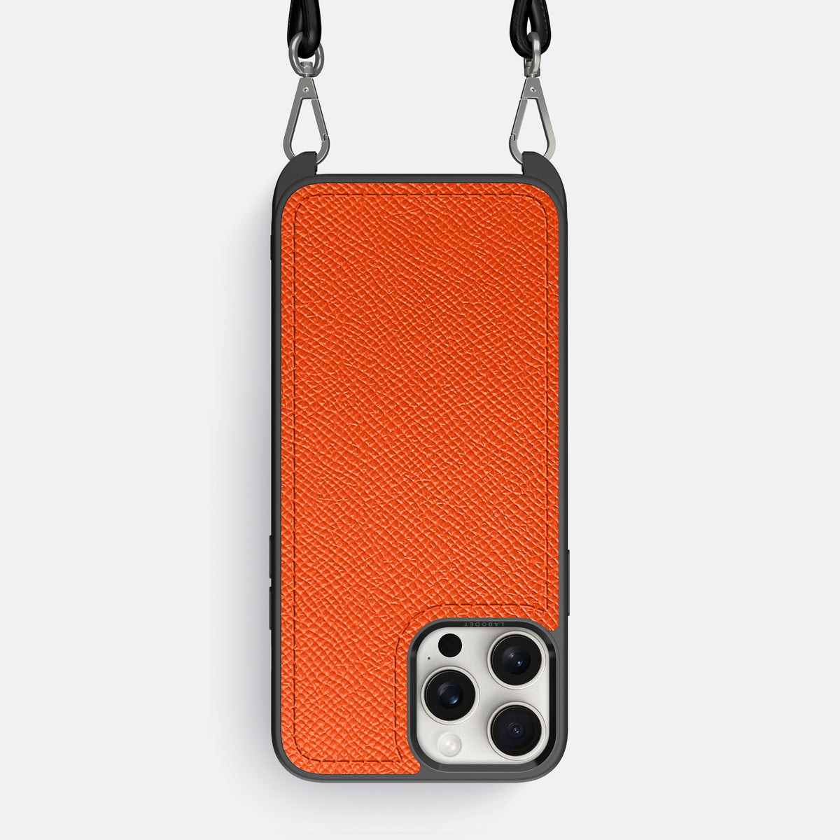 Orange iPhone 16 Pro Max Crossbody Sport Case Epsom-Calf -1 | Orange