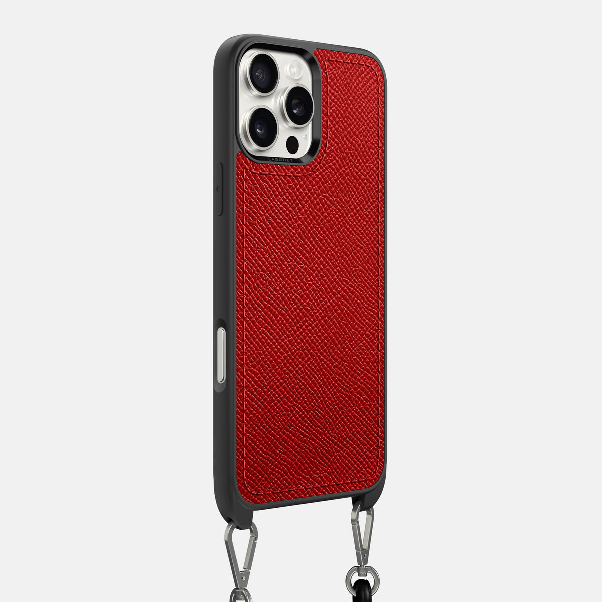 Red iPhone 16 Pro Max Crossbody Sport Case Epsom-Calf -2 | Red