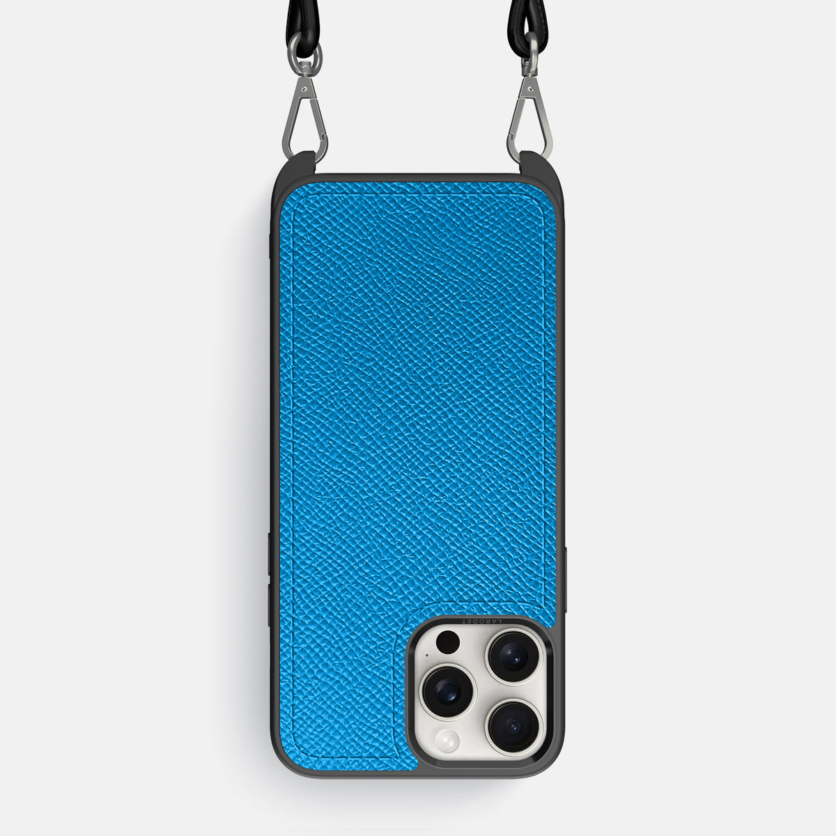 Sky-Blue iPhone 16 Pro Max Crossbody Sport Case Epsom-Calf -1 | Sky-Blue