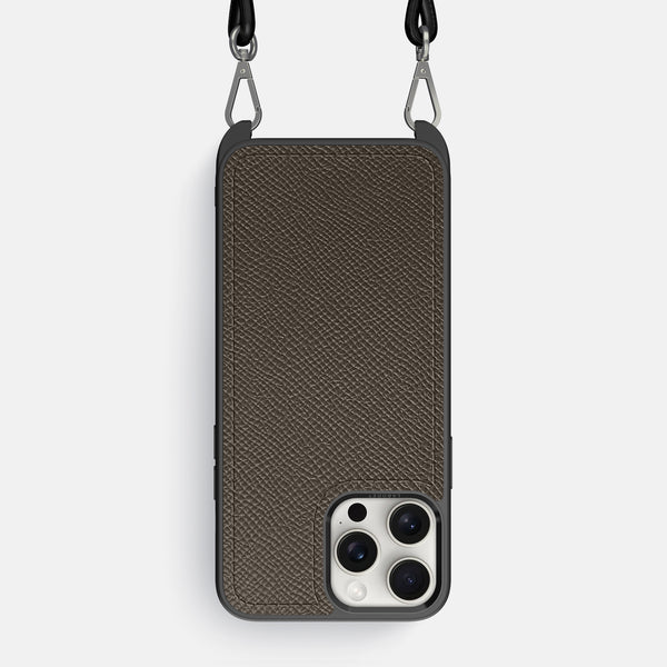 Crossbody Sport Case For iPhone 16 Pro Max In Epsom-Style Calf