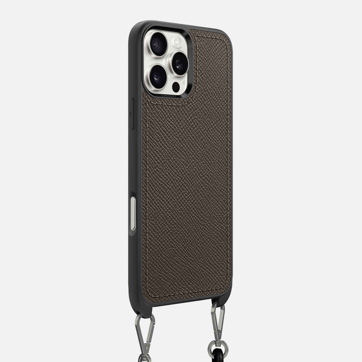 Taupe iPhone 16 Pro Max Crossbody Sport Case Epsom-Calf -2 | Taupe