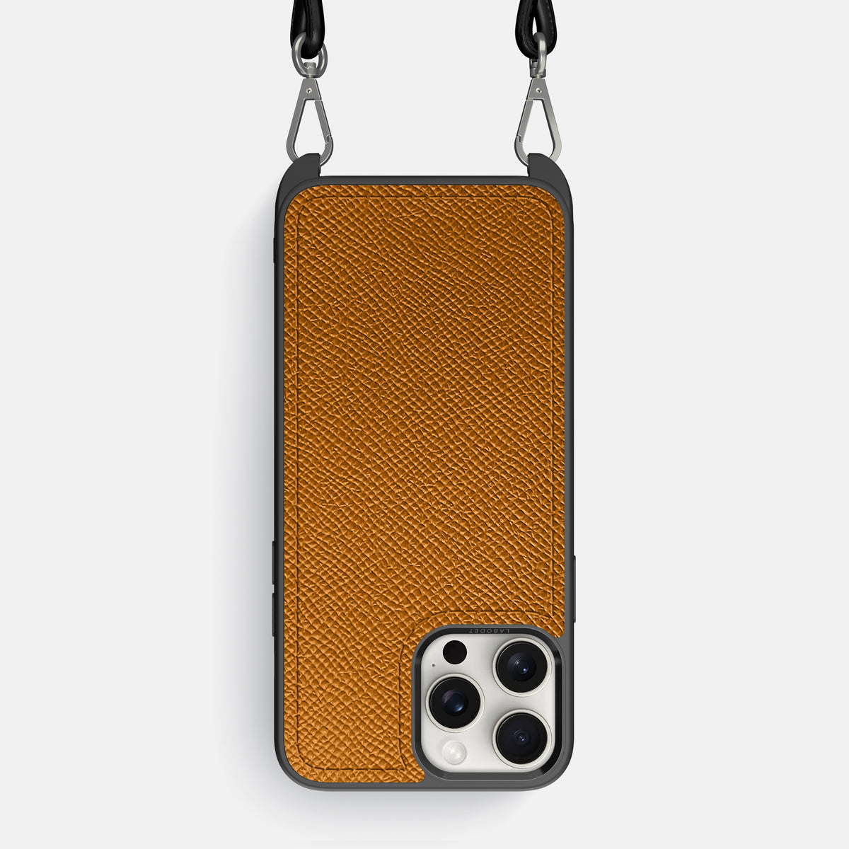 Whiskey iPhone 16 Pro Max Crossbody Sport Case Epsom-Calf -1 | Whiskey