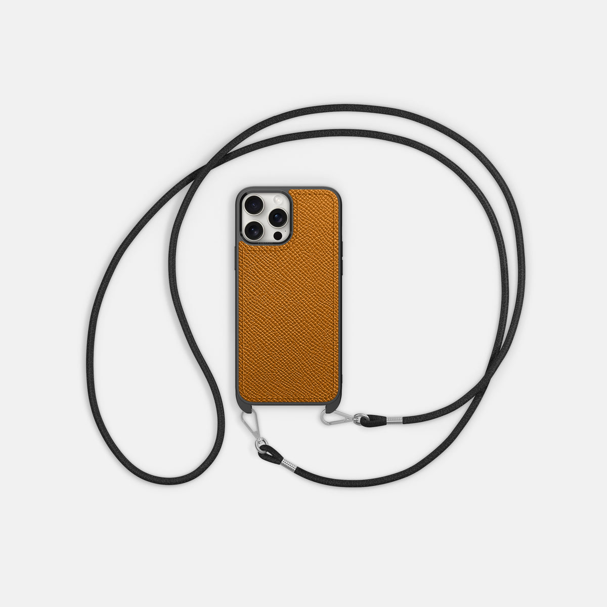 Whiskey iPhone 16 Pro Max Crossbody Sport Case Epsom-Calf -6 | Whiskey