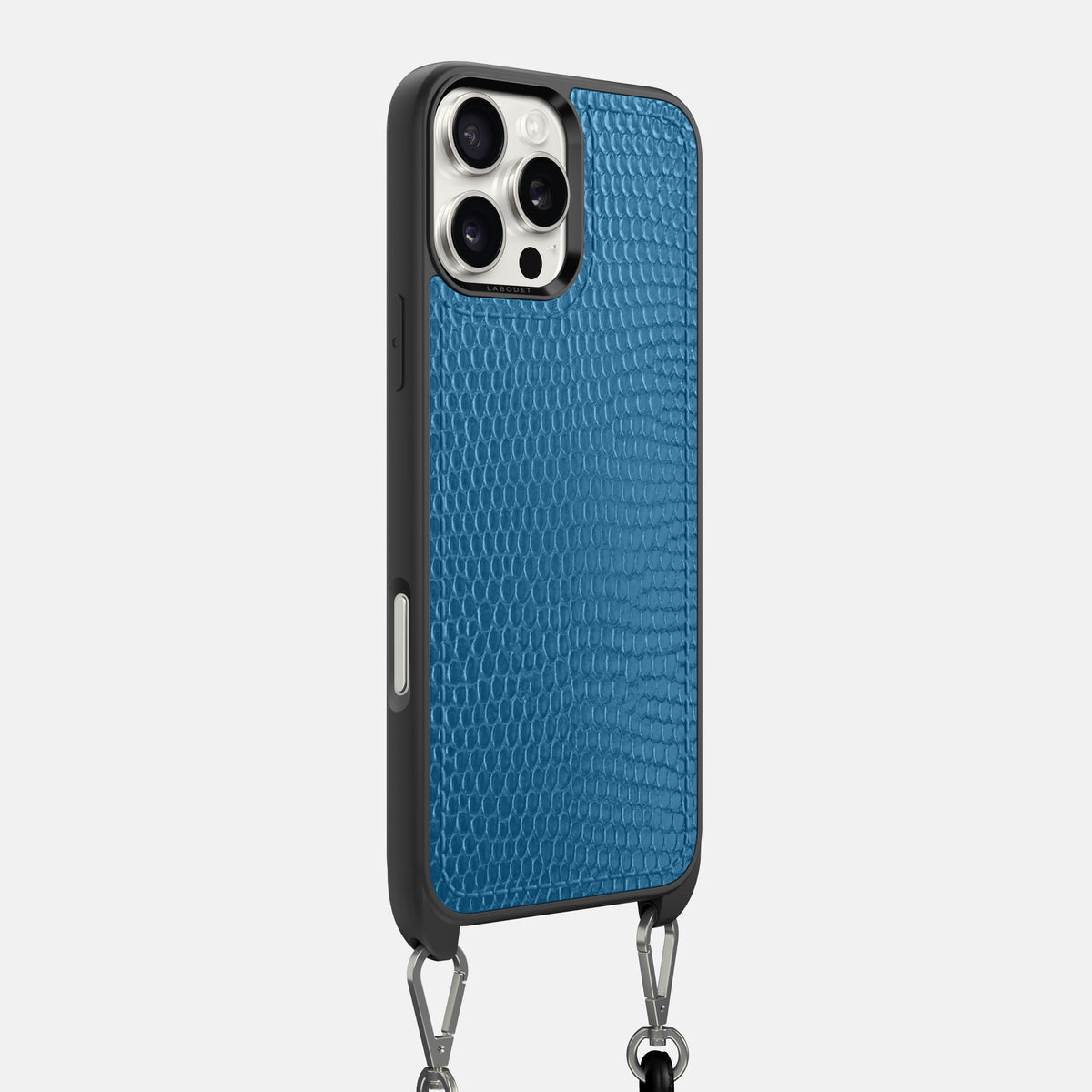 Blue iPhone 16 Pro Max Crossbody Sport Case Lizard -2 | Blue