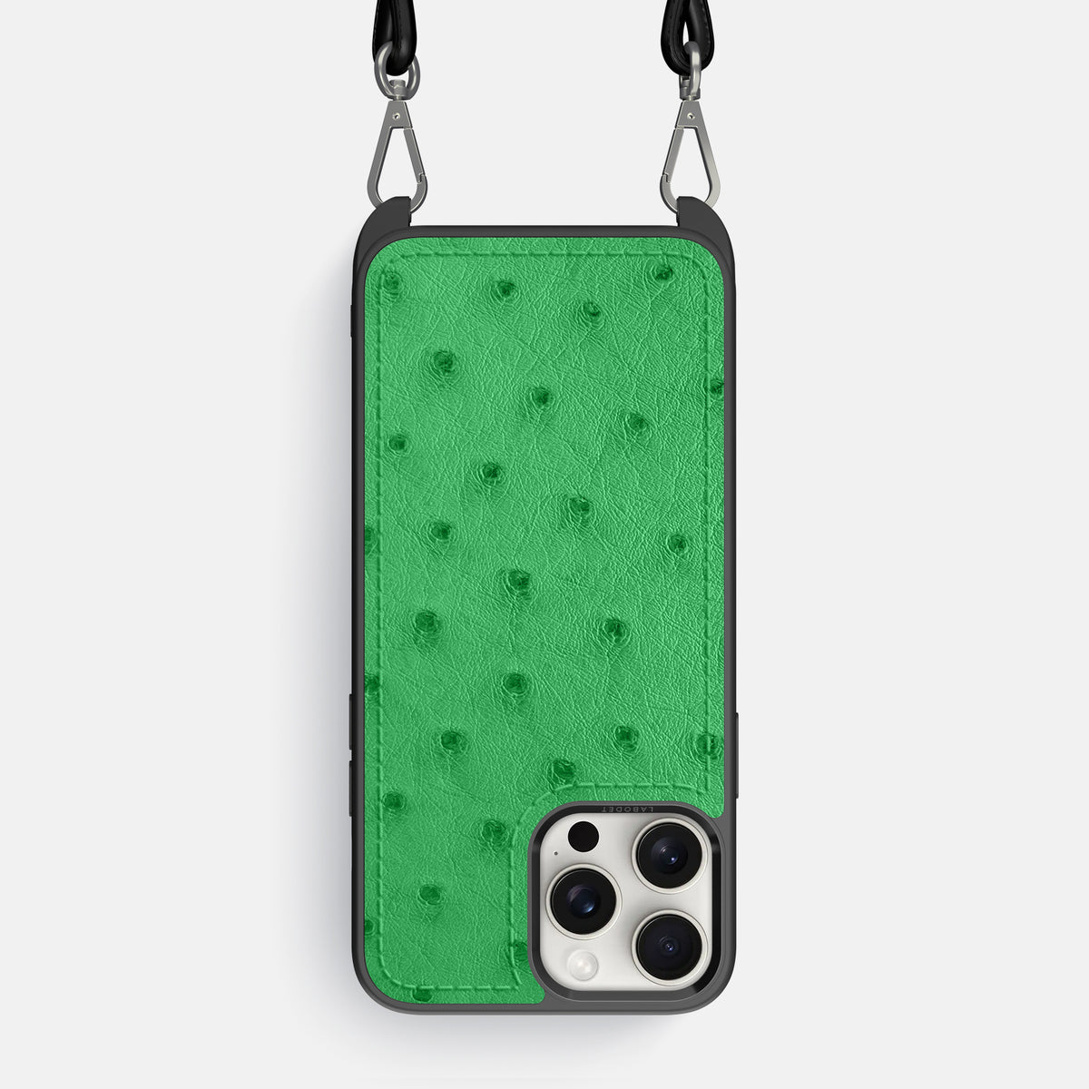 Kentucky Green iPhone 16 Pro Max Crossbody Case Ostrich -1 | Kentucky-Green